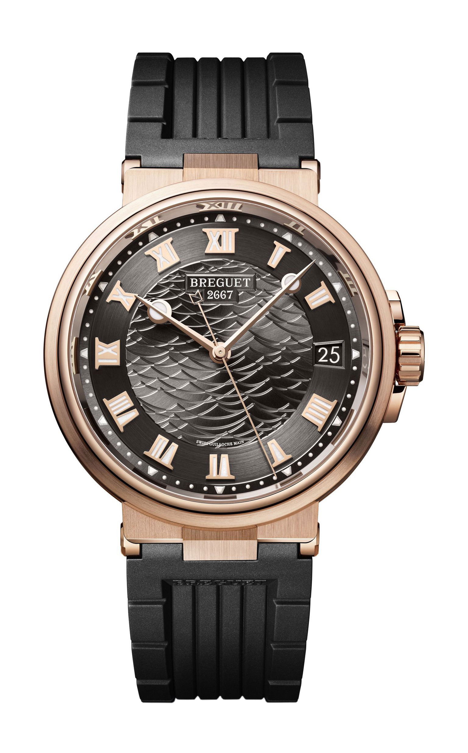 Breguet Marine 5517 luxury timepiece - detailed view