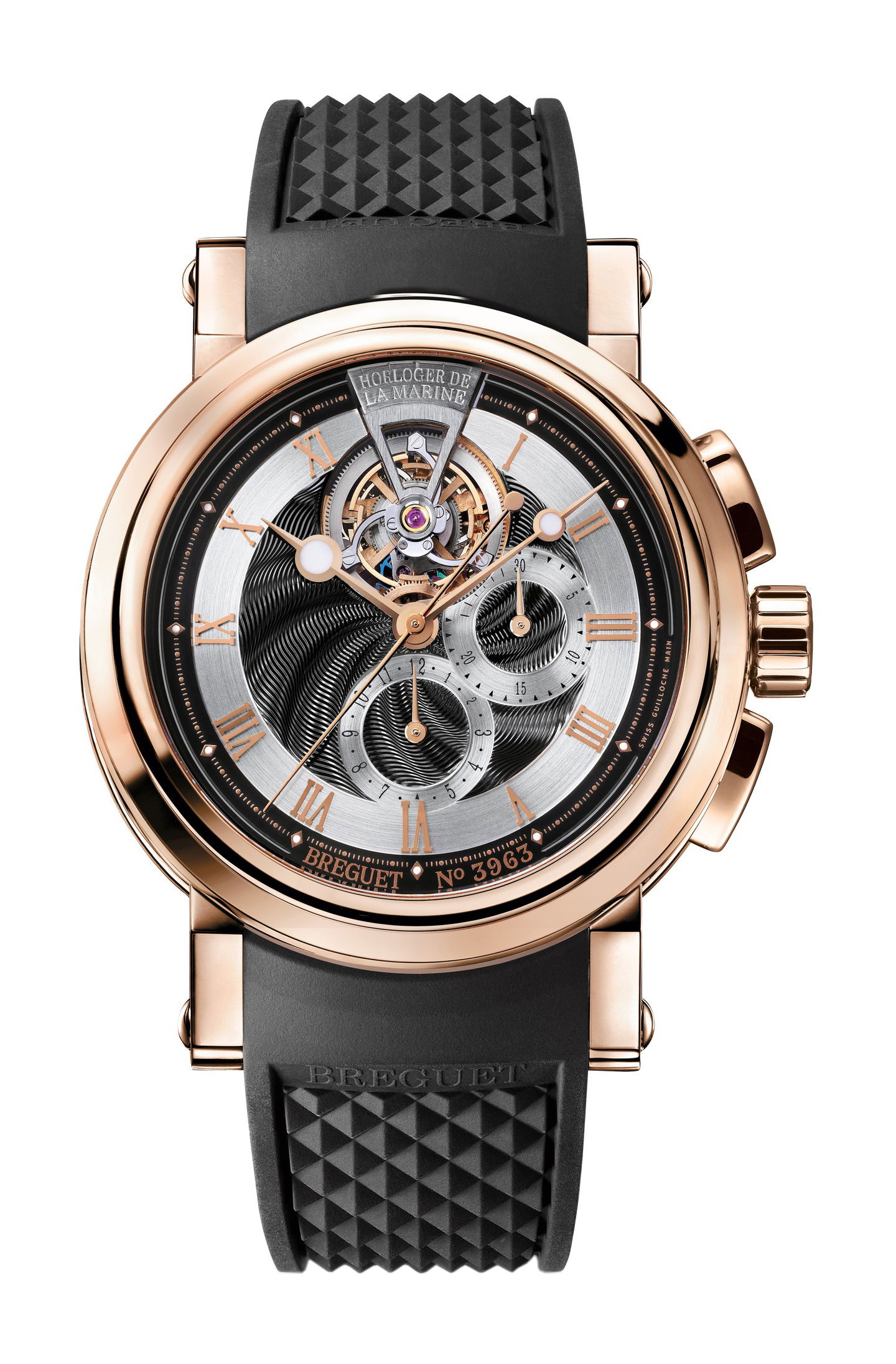 Breguet Marine 5837 luxury timepiece - detailed view