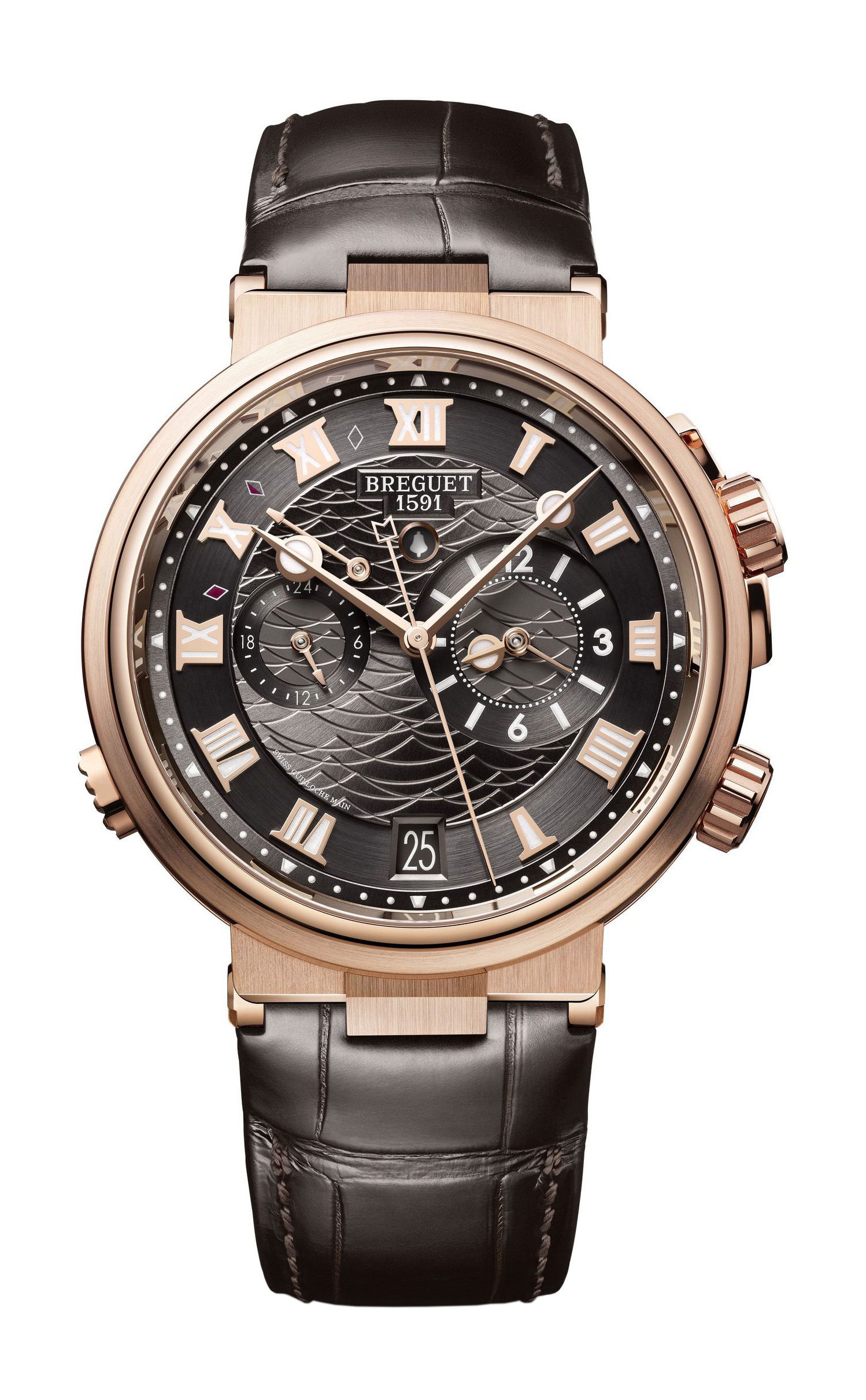 Breguet Marine Alarme Musicale 5547 luxury timepiece - detailed view