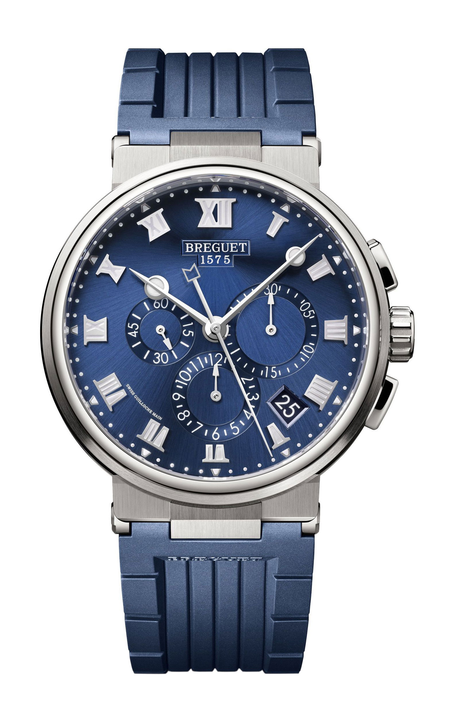 Breguet Marine Chronograph 5527 luxury timepiece - detailed view