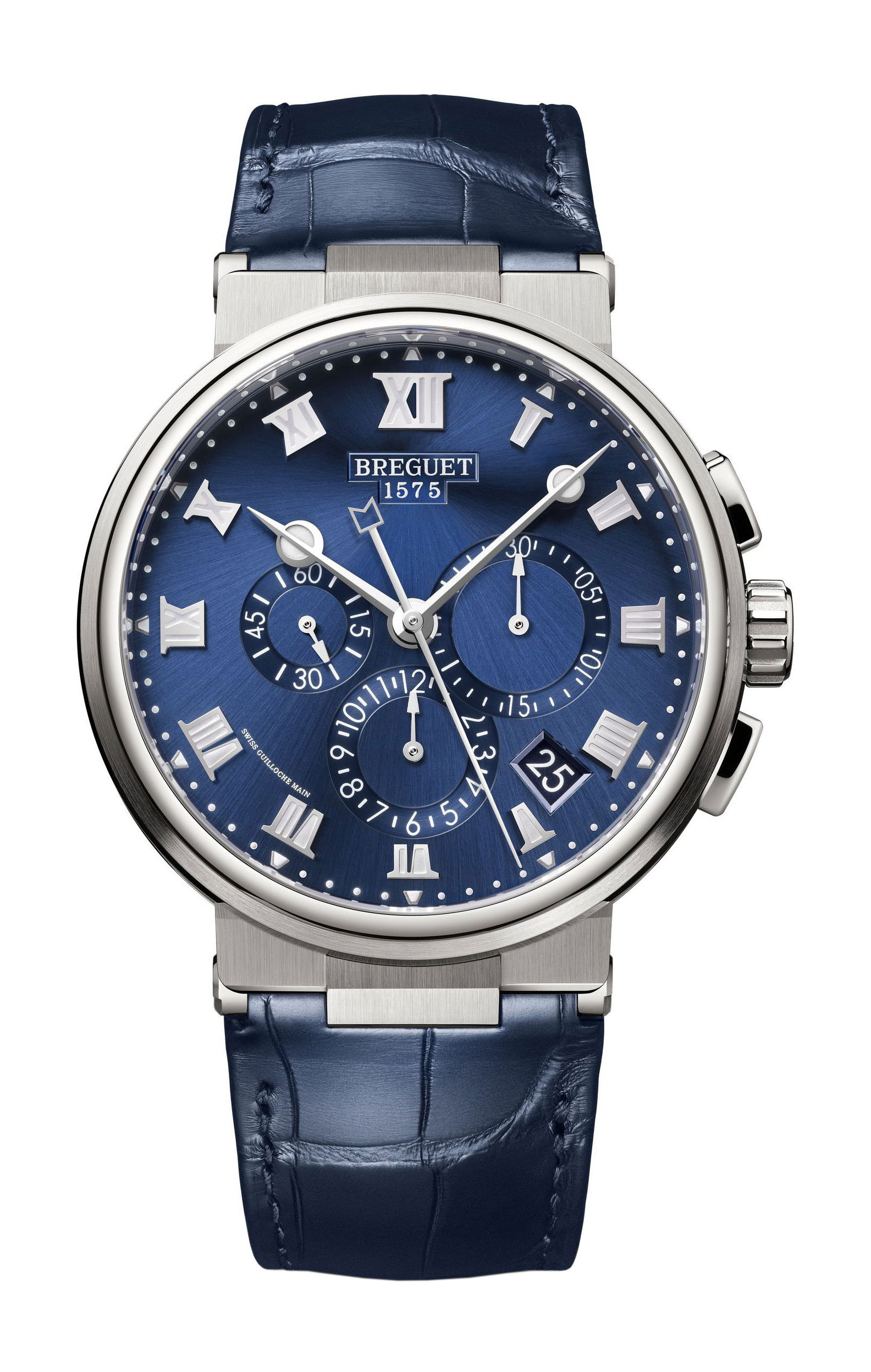 Breguet Marine Chronograph 5527 luxury timepiece - detailed view