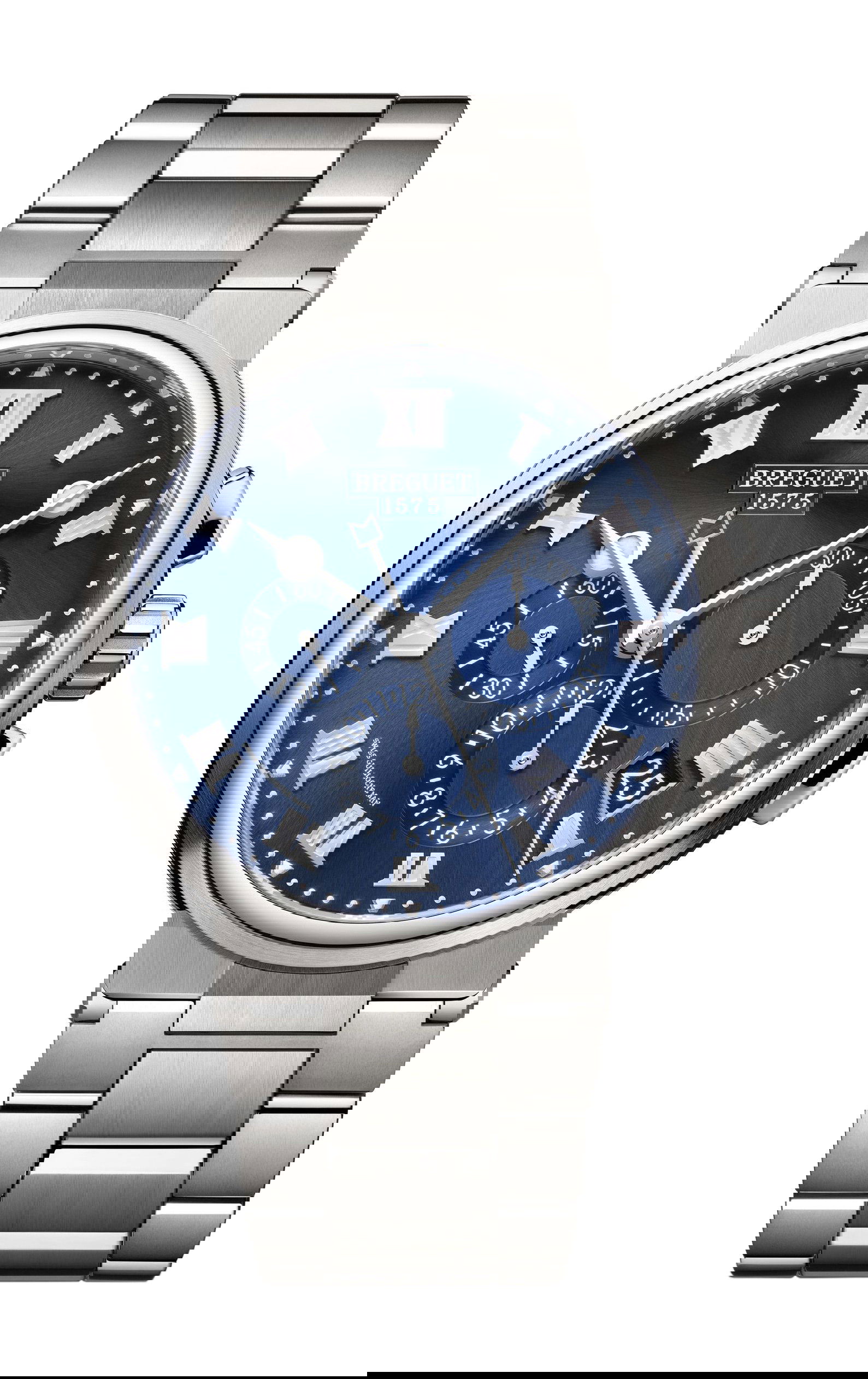 Breguet Marine Chronograph 5527 luxury timepiece - detailed view