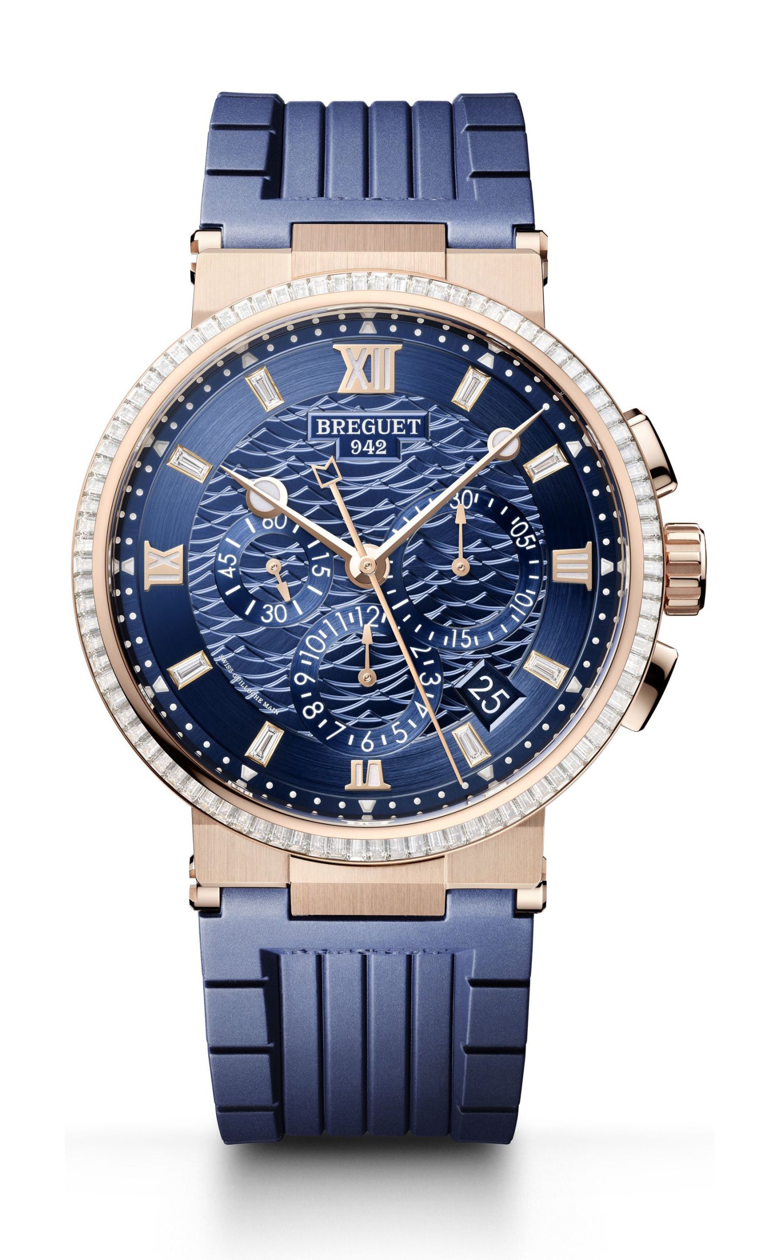 Breguet Marine Chronograph 5529 luxury timepiece - detailed view