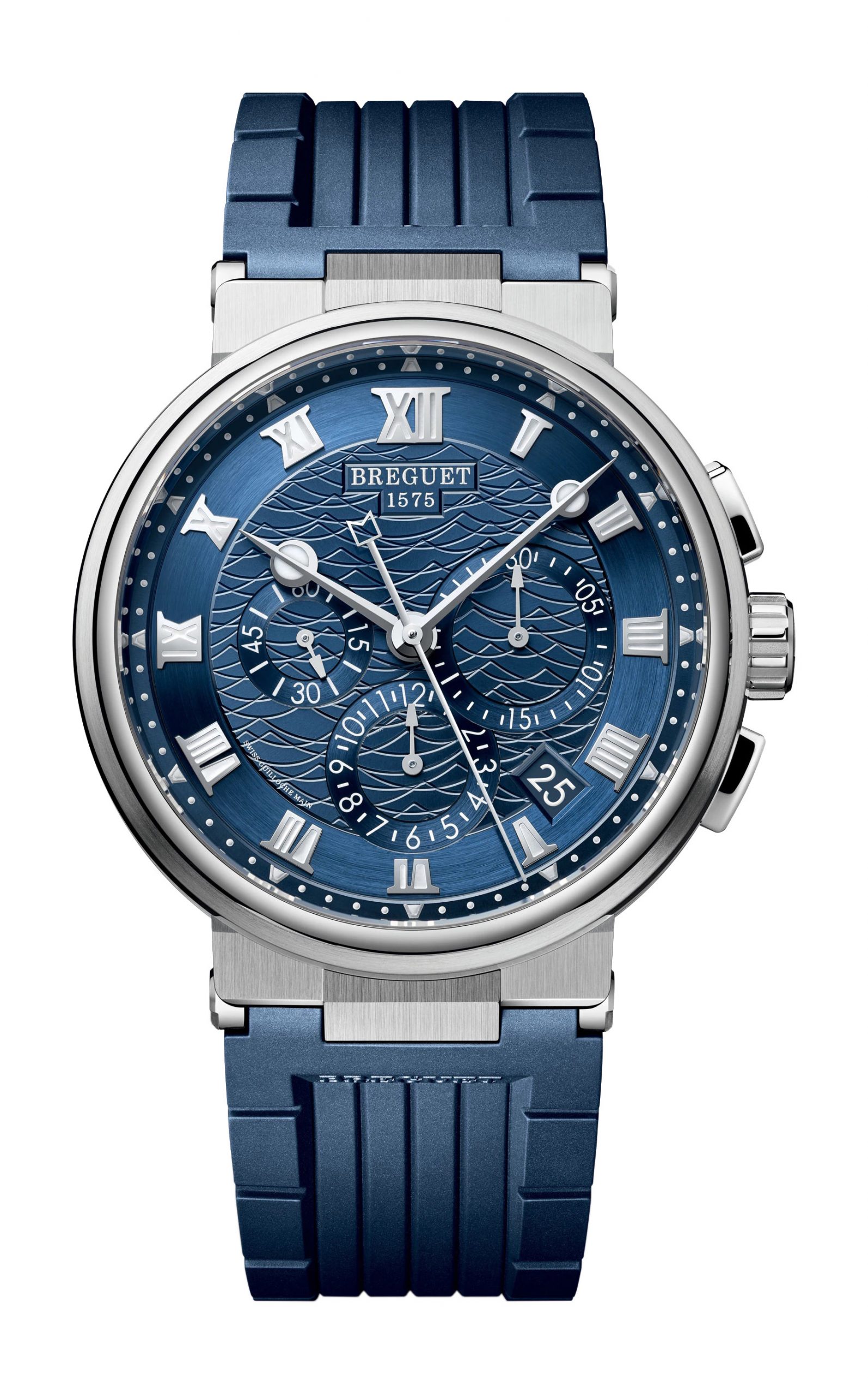Breguet Marine Chronographe 5527 luxury timepiece - detailed view