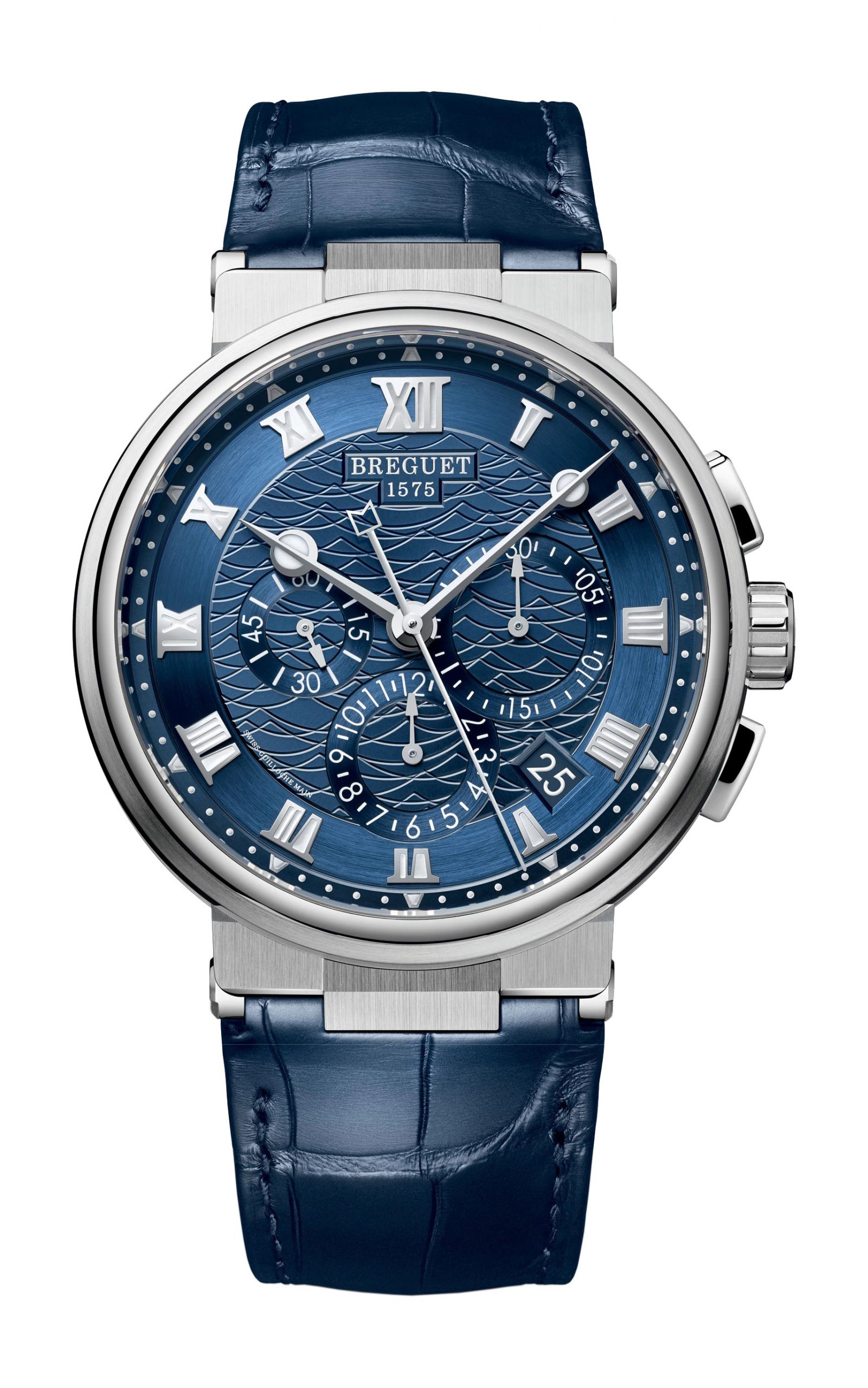 Breguet Marine Chronographe 5527 luxury timepiece - detailed view