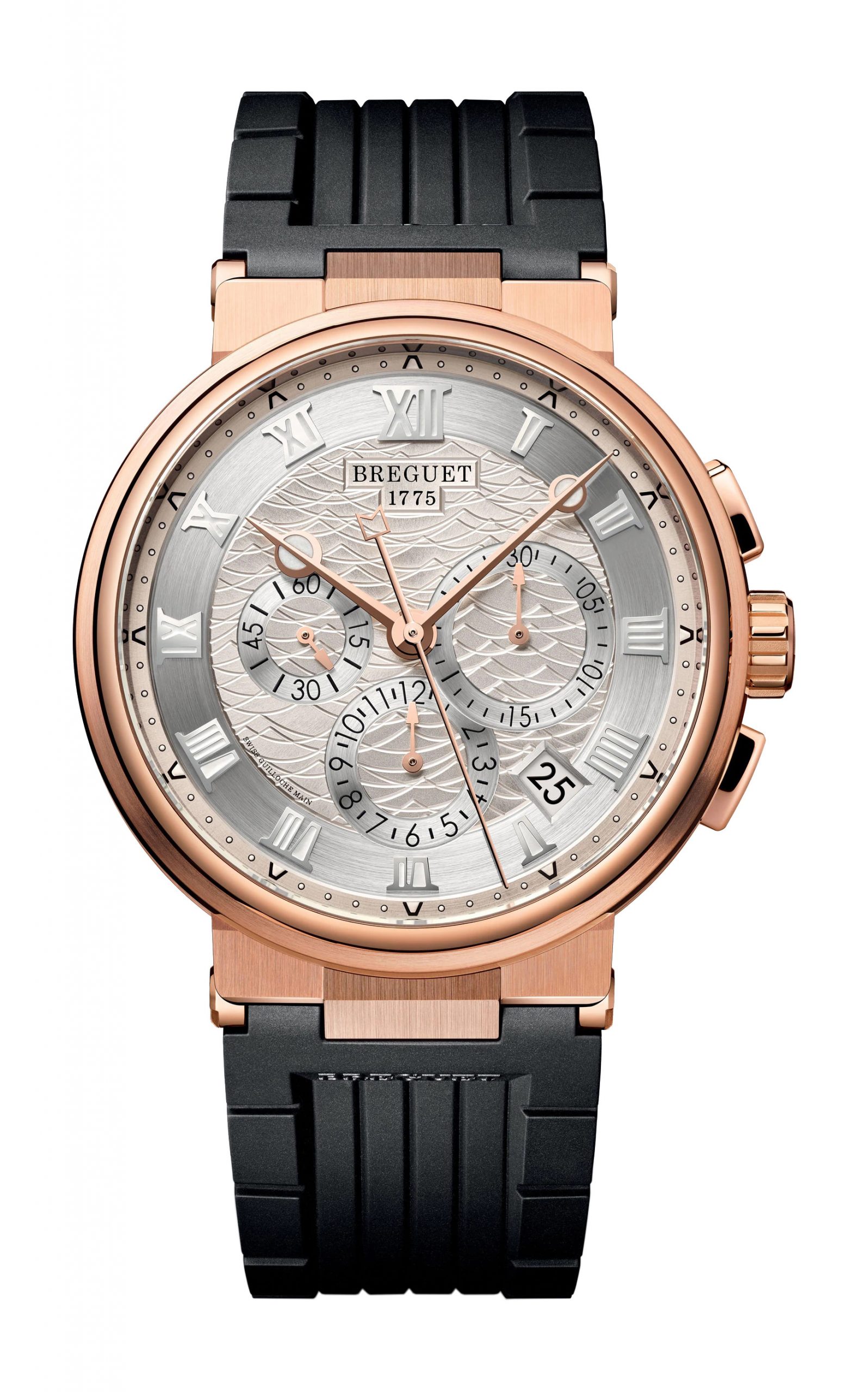 Breguet Marine Chronographe 5527 luxury timepiece - detailed view