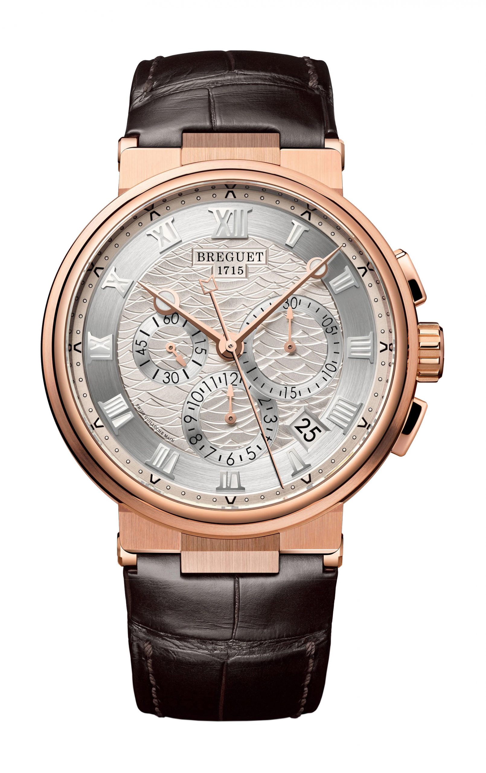 Breguet Marine Chronographe 5527 luxury timepiece - detailed view