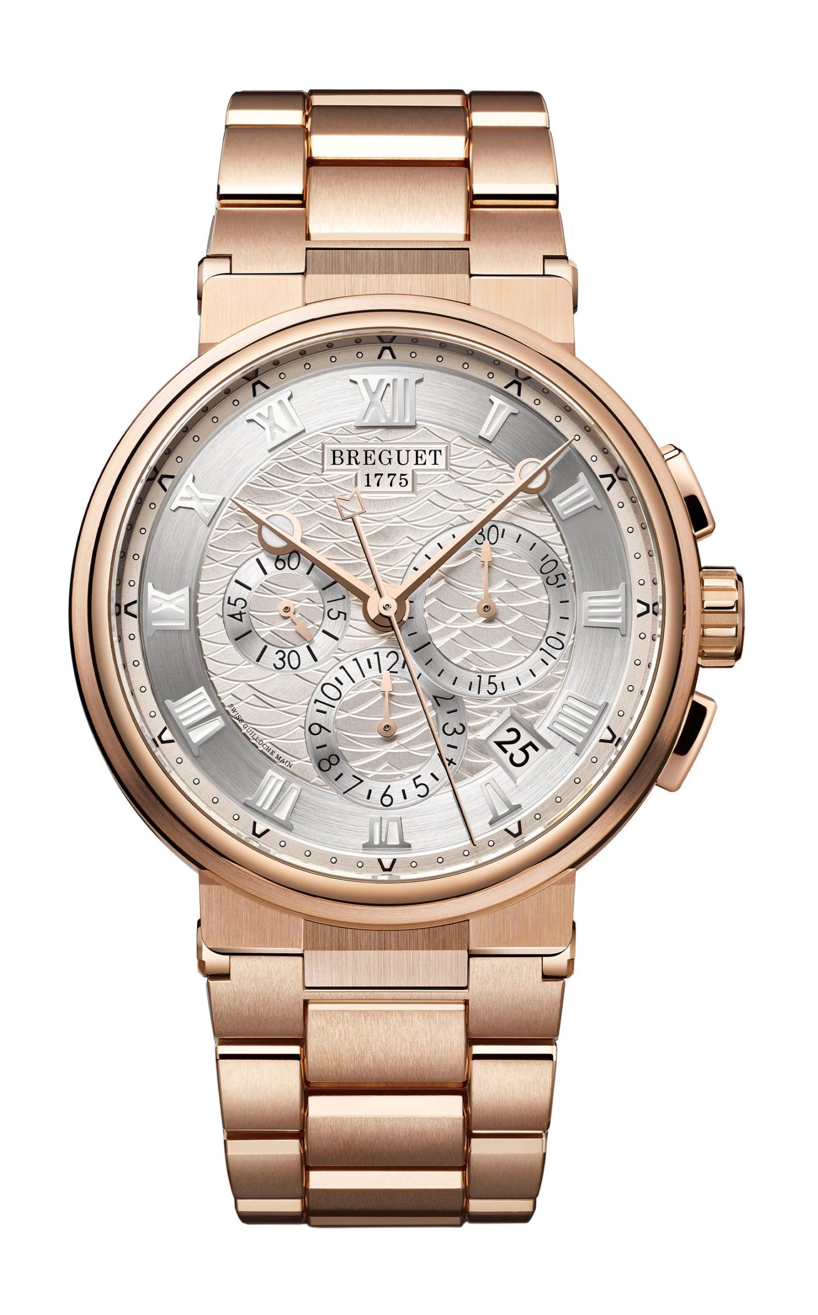 Breguet Marine Chronographe 5527 luxury timepiece - detailed view