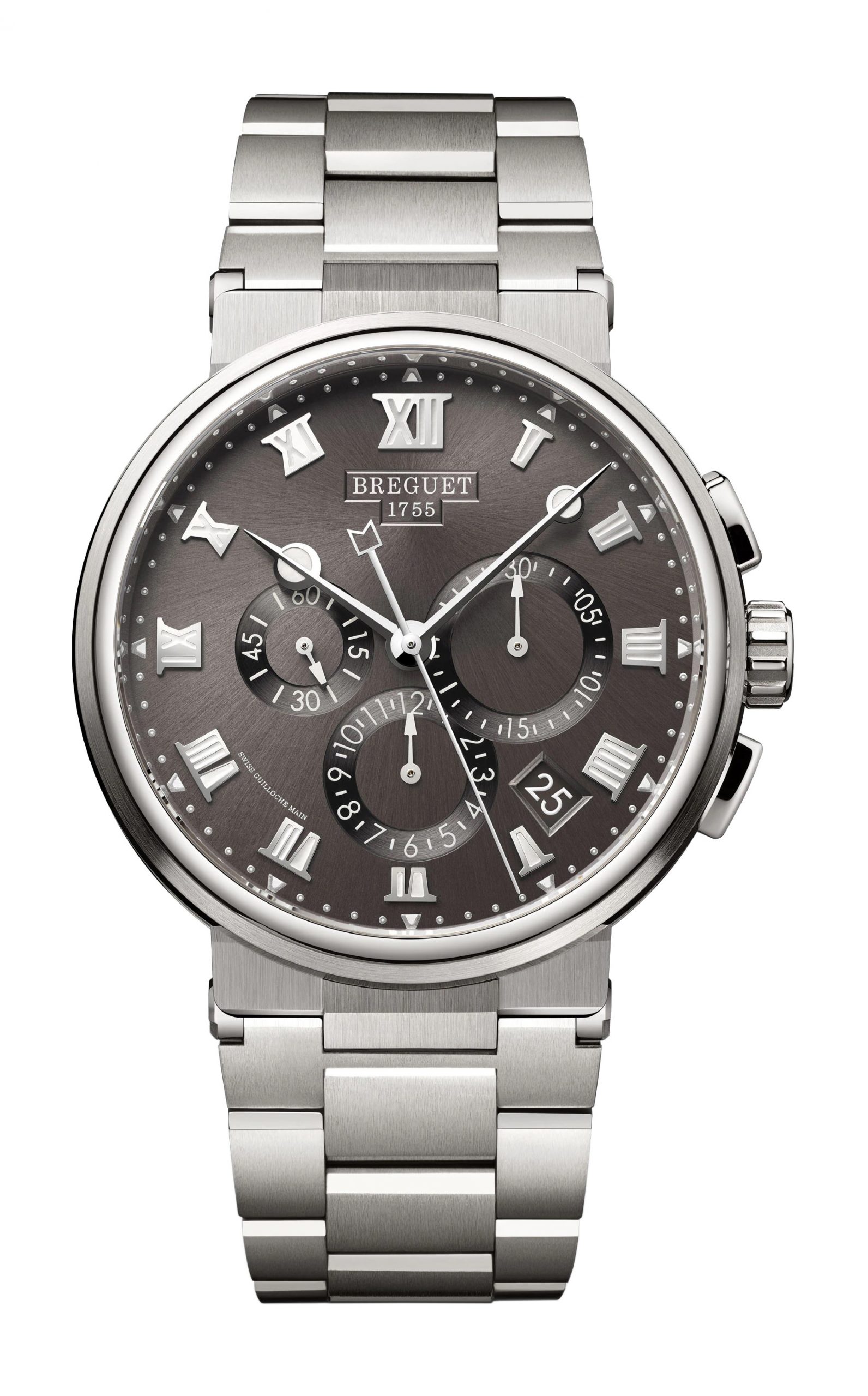 Breguet Marine Chronographe 5527 luxury timepiece - detailed view