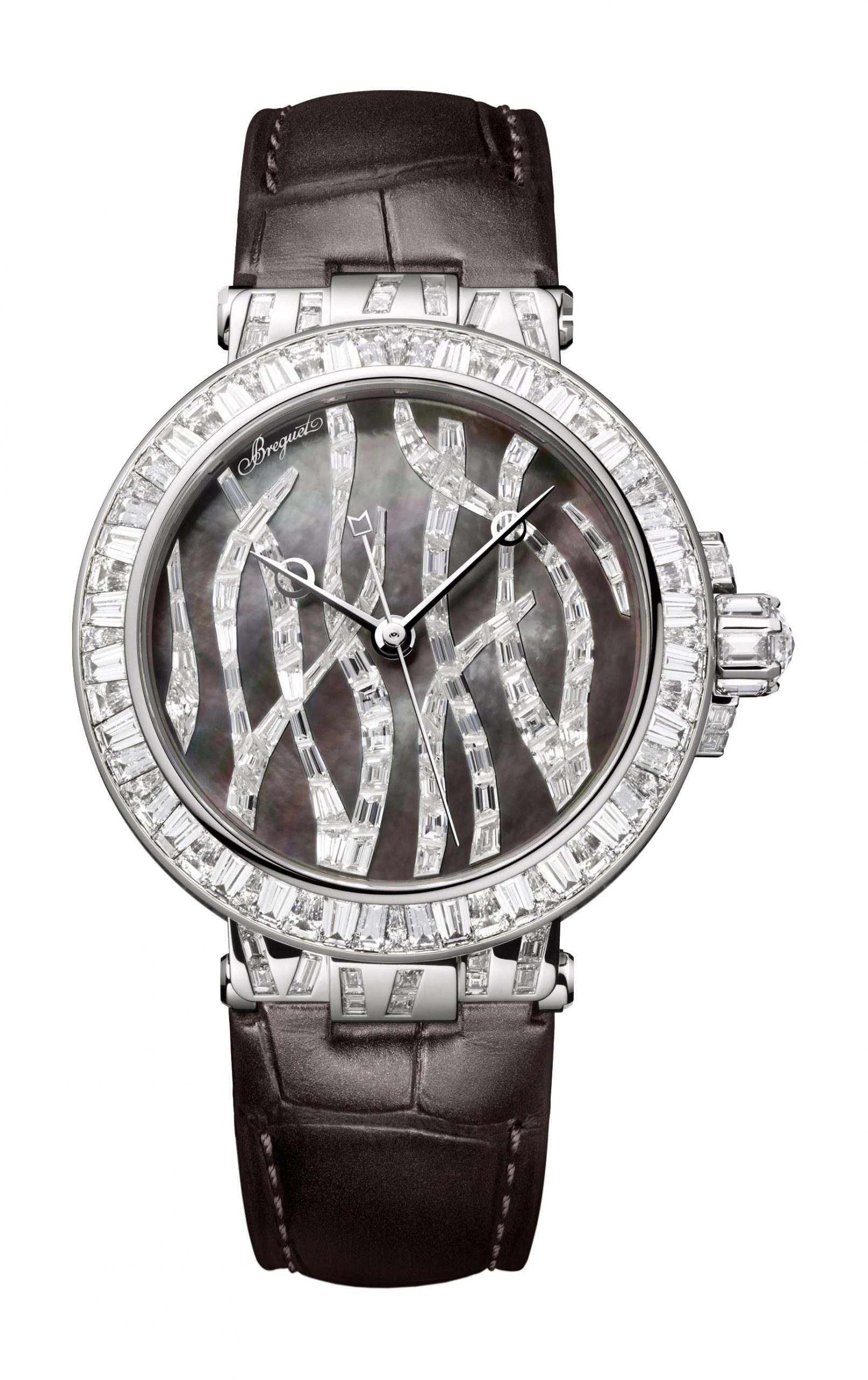 Breguet Marine Haute Joaillerie 9509 Poseidonia luxury timepiece - detailed view