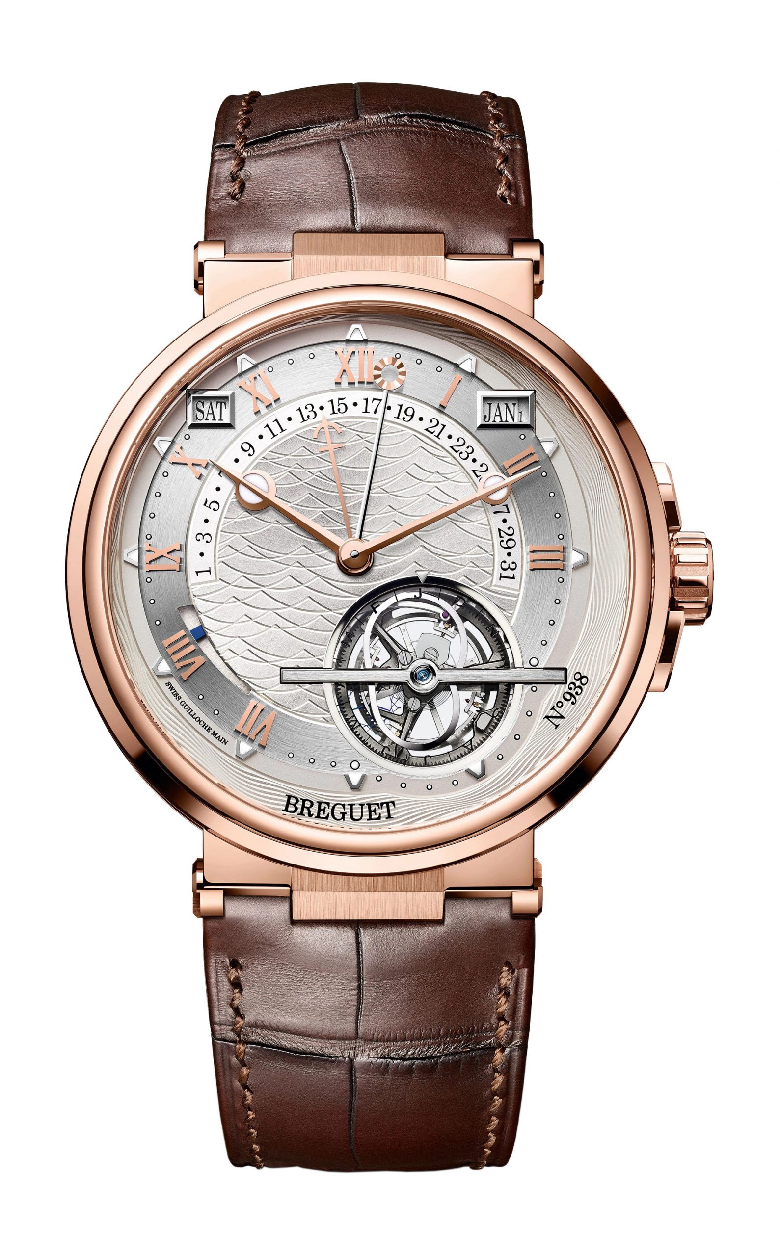 Breguet Marine Tourbillon Équation Marchante 5887 luxury timepiece - detailed view