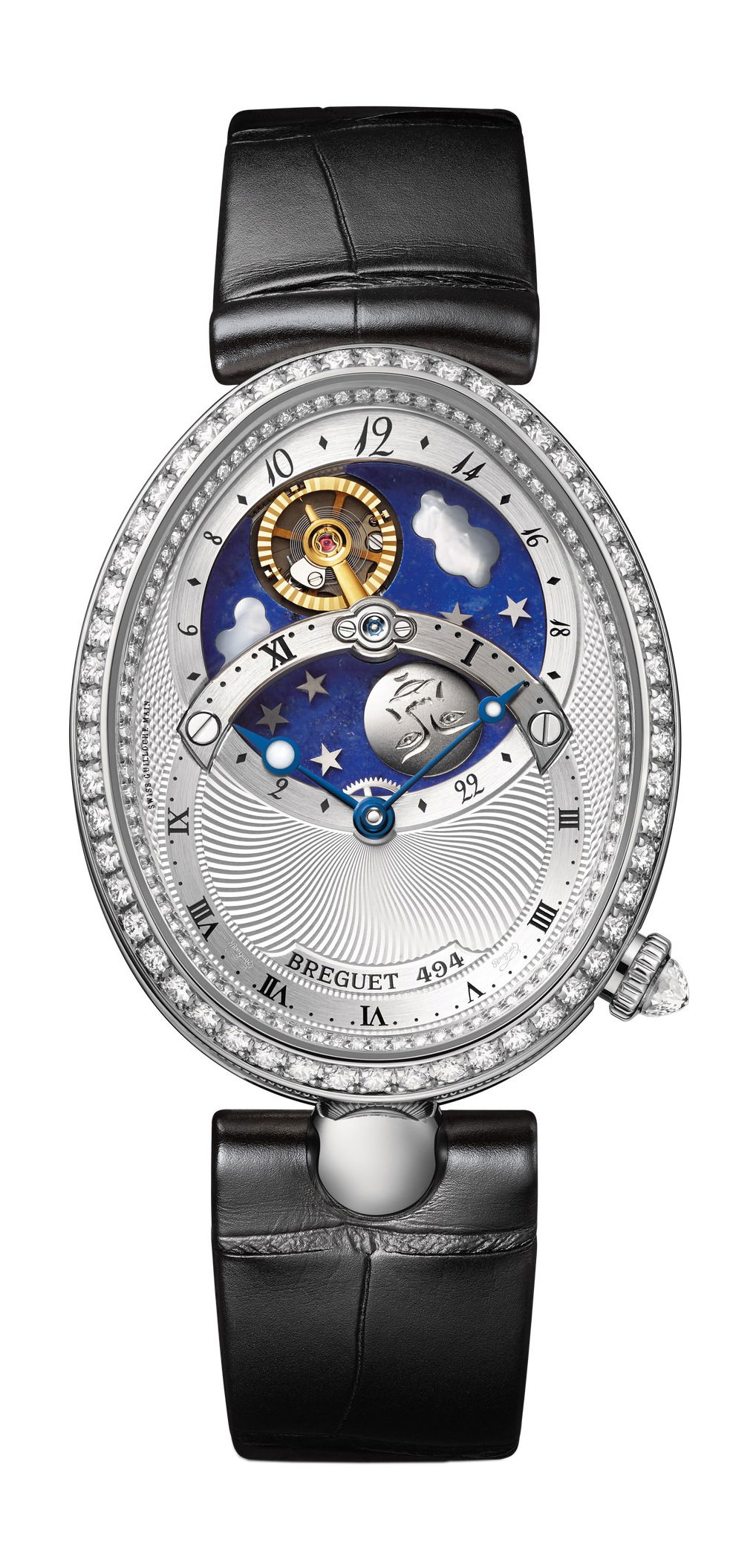 Breguet Reine de Naples Jour/Nuit 8998 luxury timepiece - detailed view