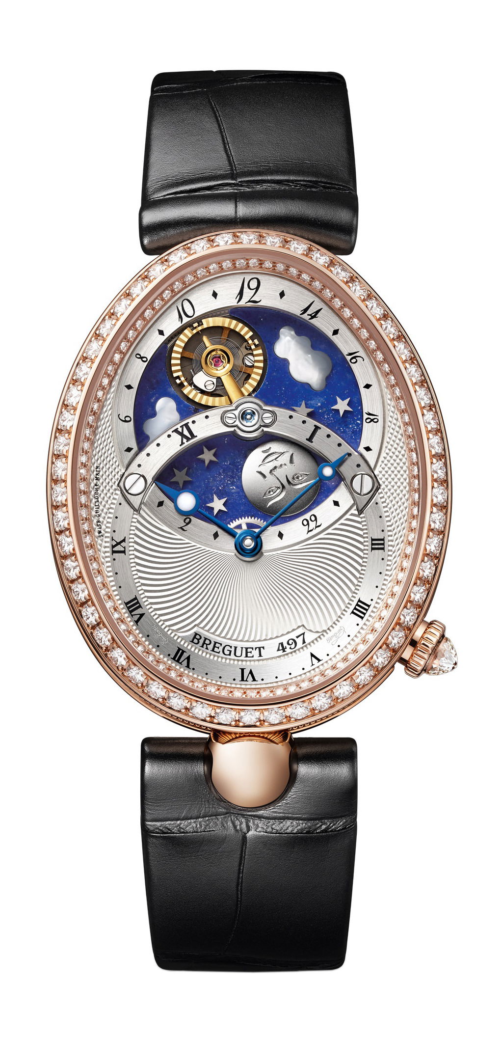 Breguet Reine de Naples Jour/Nuit 8998 luxury timepiece - detailed view