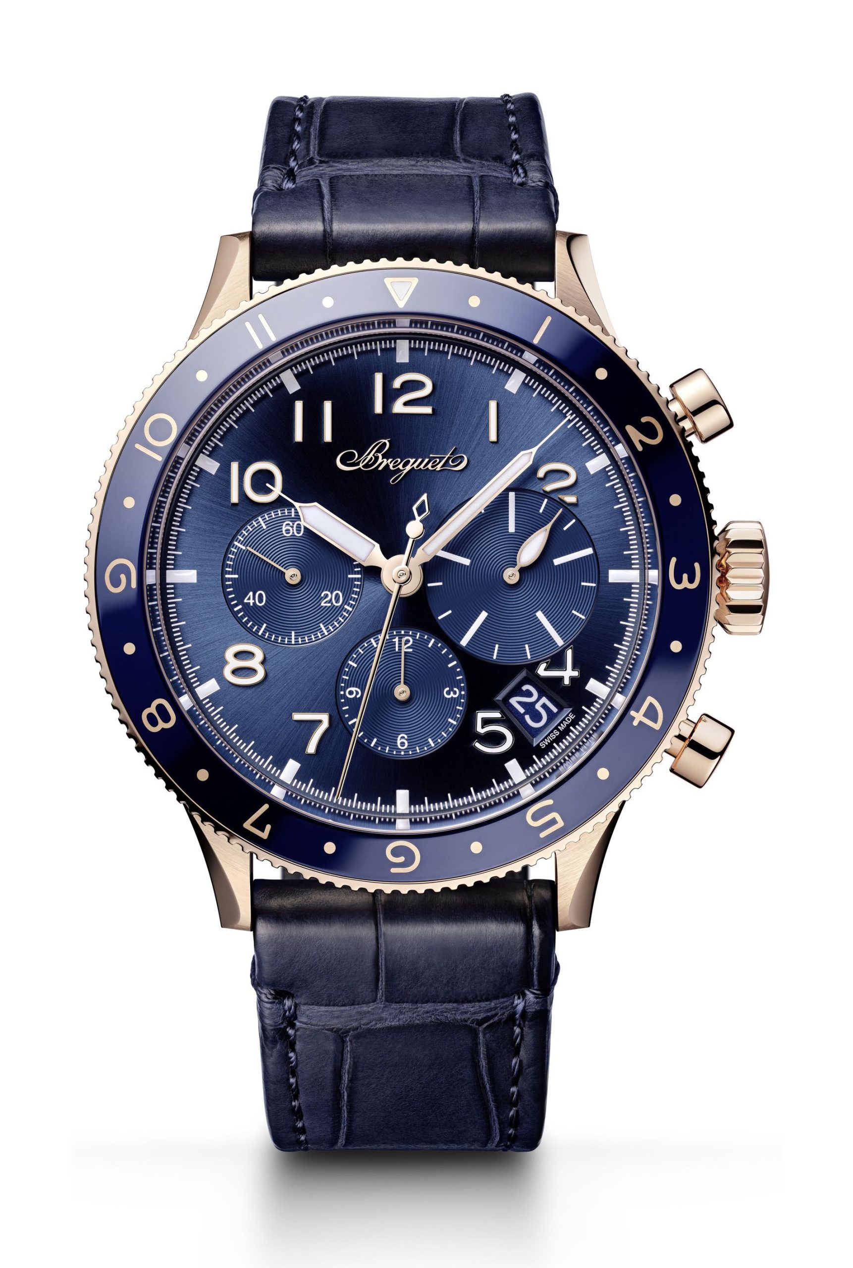 Breguet Type XX Chronograph luxury timepiece - detailed view