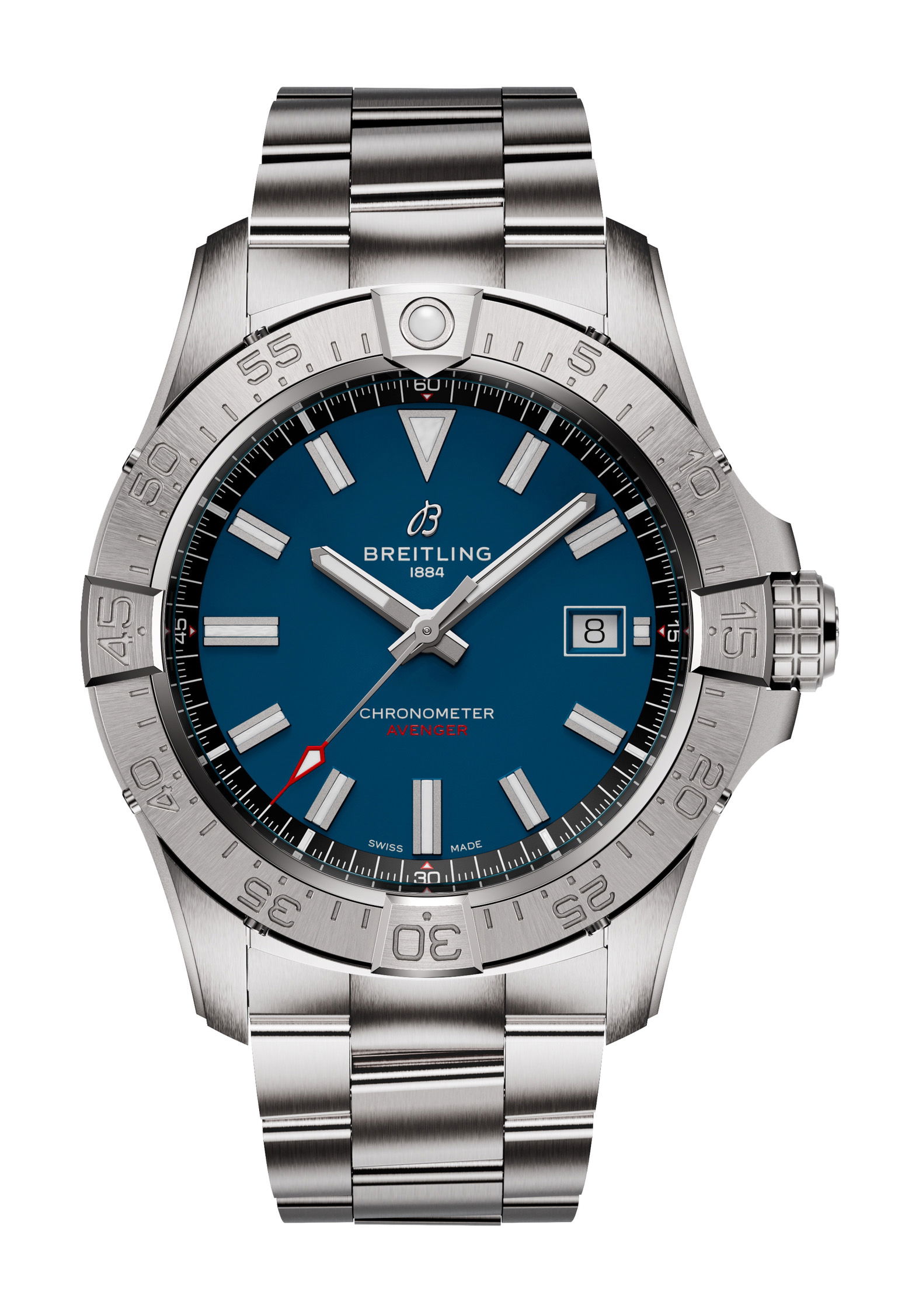 Breitling Avenger Automatic 42 luxury timepiece - detailed view