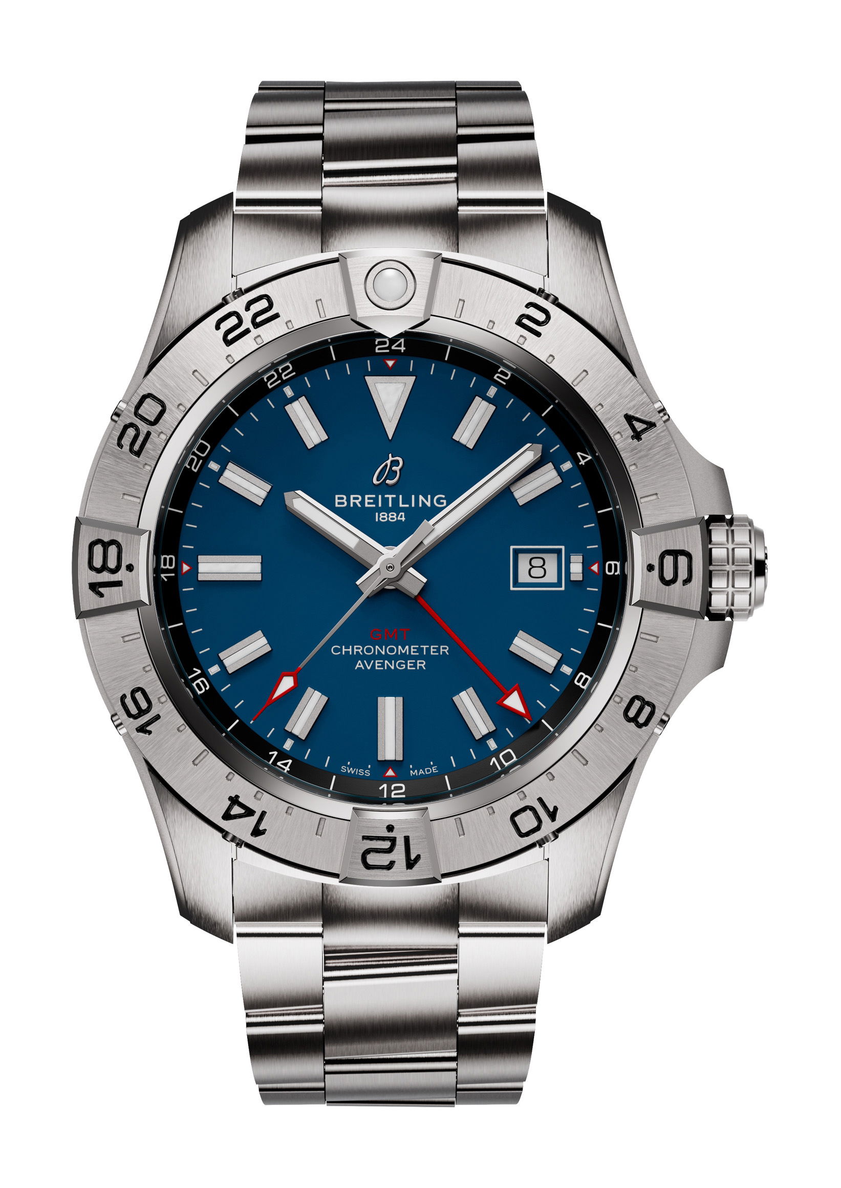 Breitling Avenger Automatic GMT 44 luxury timepiece - detailed view