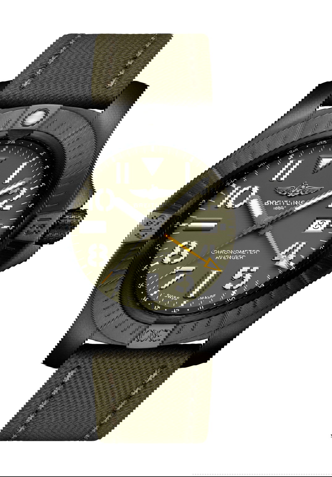 Breitling Avenger Automatic GMT 45 Night Mission Limited Edition luxury timepiece - detailed view