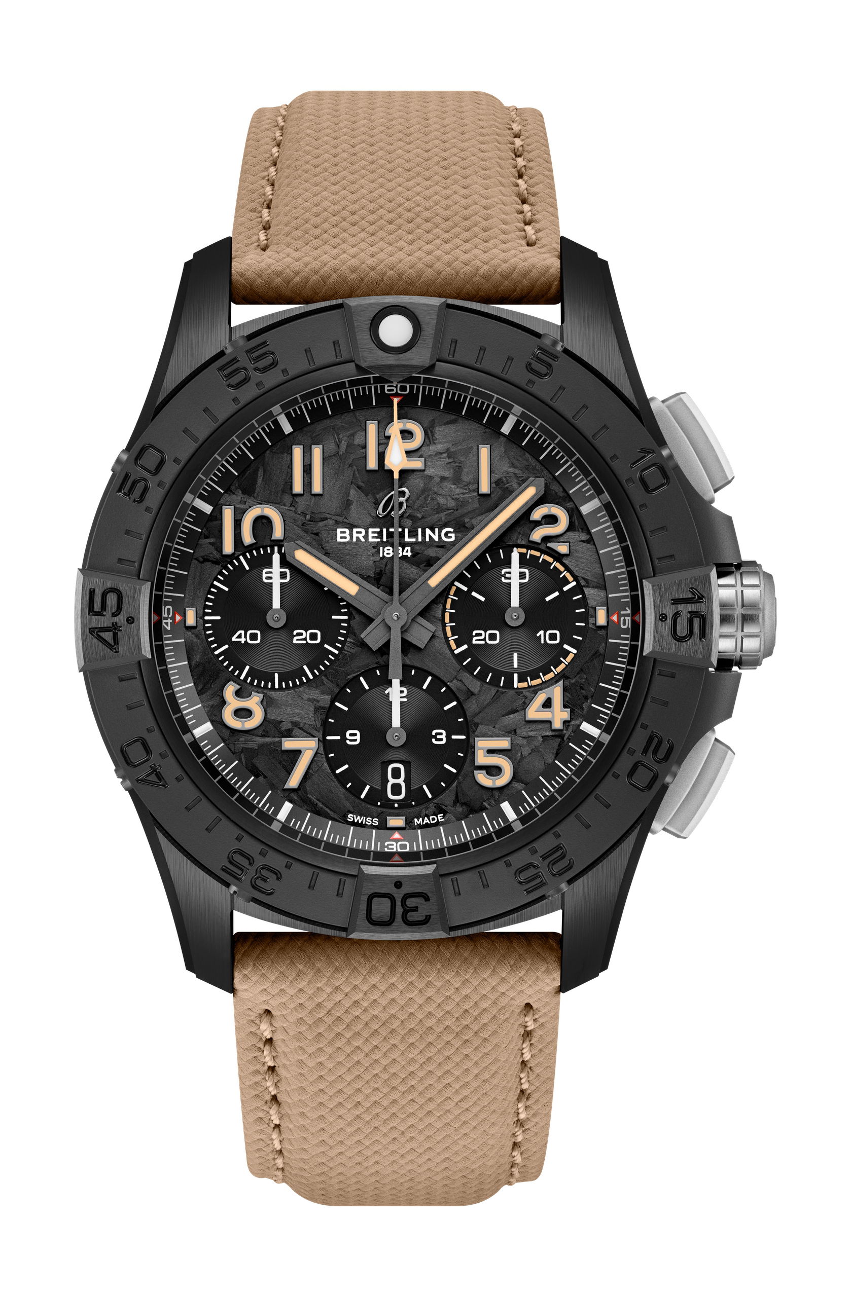 Breitling Avenger B01 Chronograph 42 Night Mission luxury timepiece - detailed view