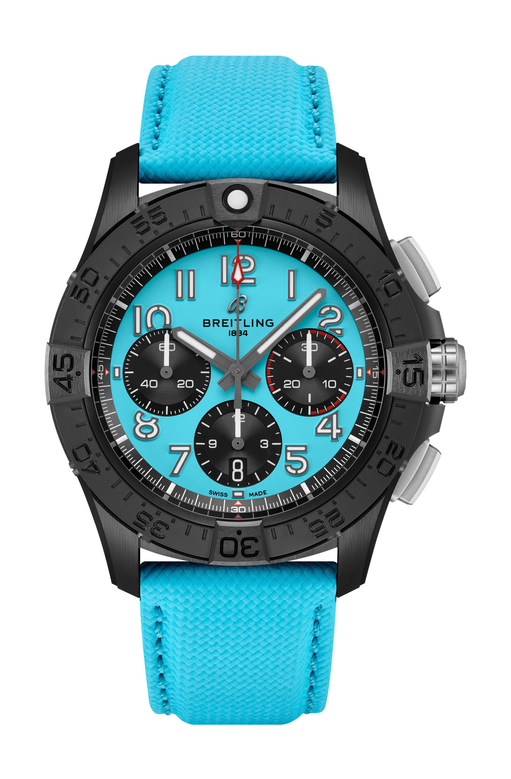 Breitling Avenger B01 Chronograph 42 Night Mission luxury timepiece - detailed view
