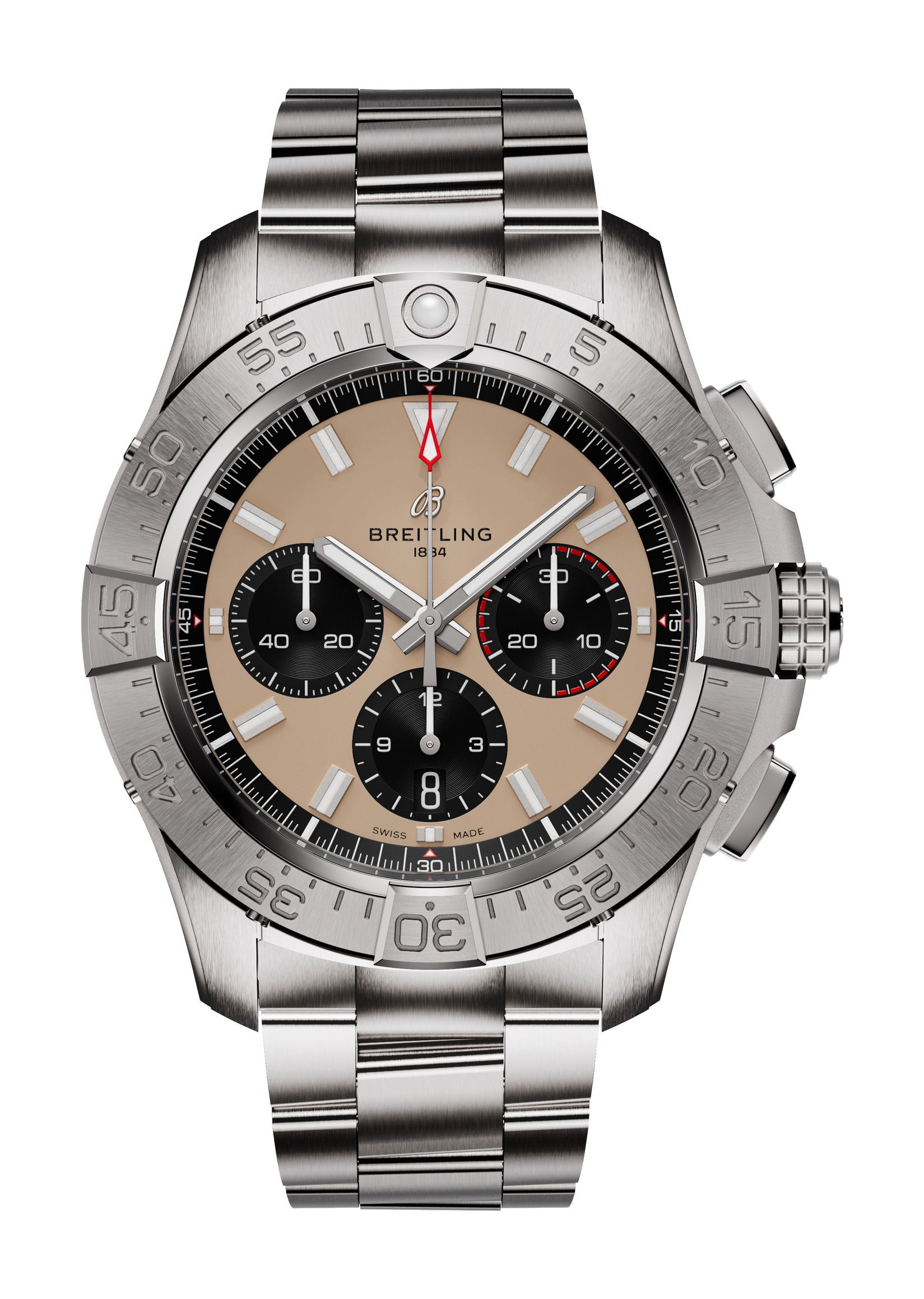 Breitling Avenger B01 Chronograph 44 luxury timepiece - detailed view