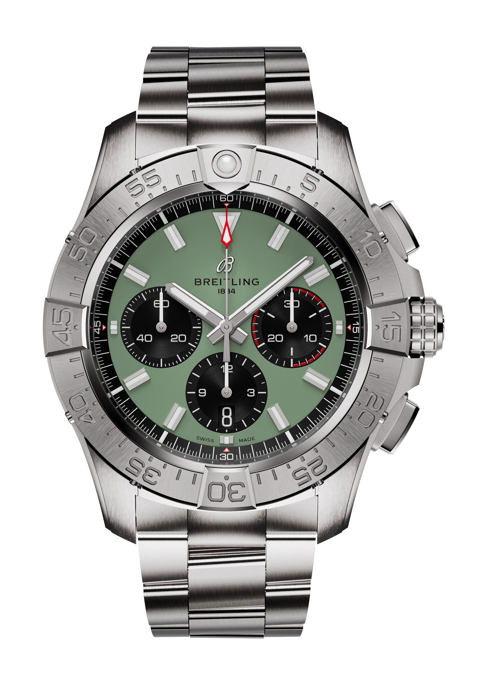 Breitling Avenger B01 Chronograph 44 luxury timepiece - detailed view