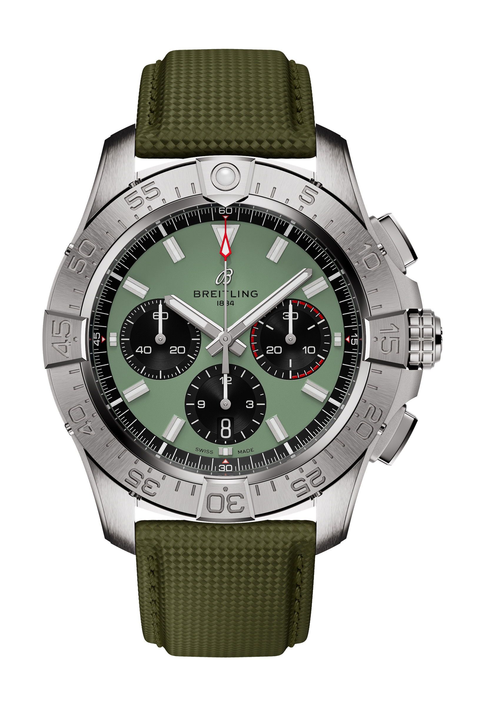 Breitling Avenger B01 Chronograph 44 luxury timepiece - detailed view