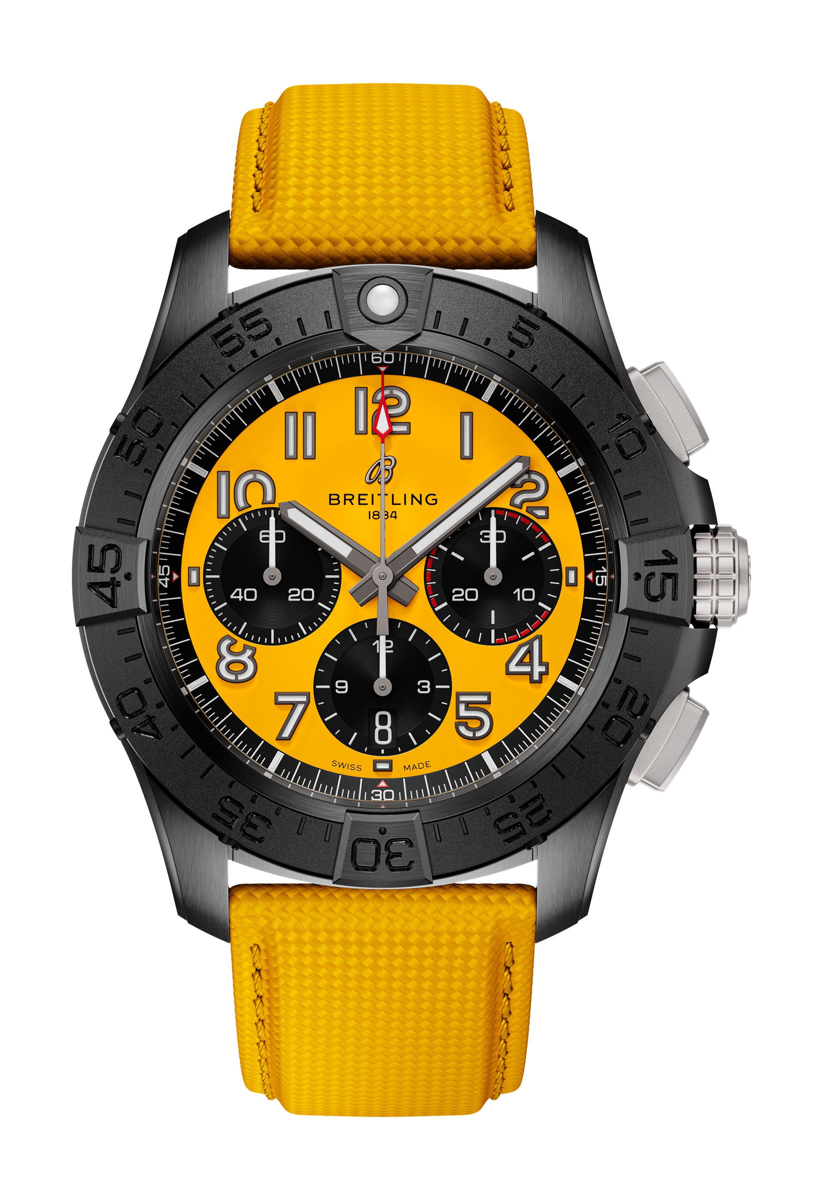 Breitling Avenger B01 Chronograph 44 Night Mission luxury timepiece - detailed view