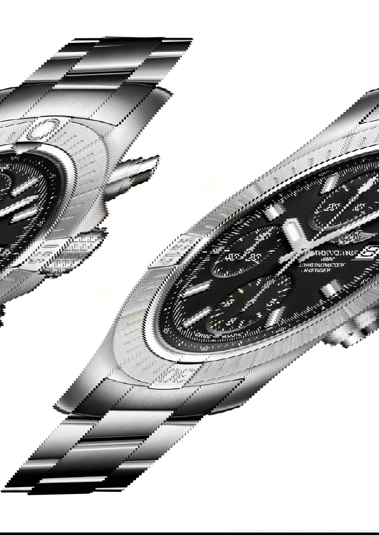 Breitling Avenger Chronograph 43 luxury timepiece - detailed view