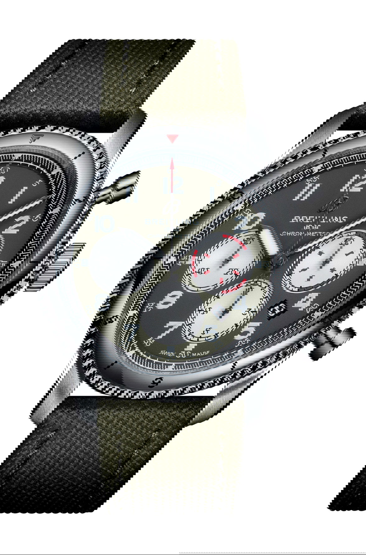 Breitling Aviator 8 B01 Chronograph 43 Curtiss Warhawk luxury timepiece - detailed view