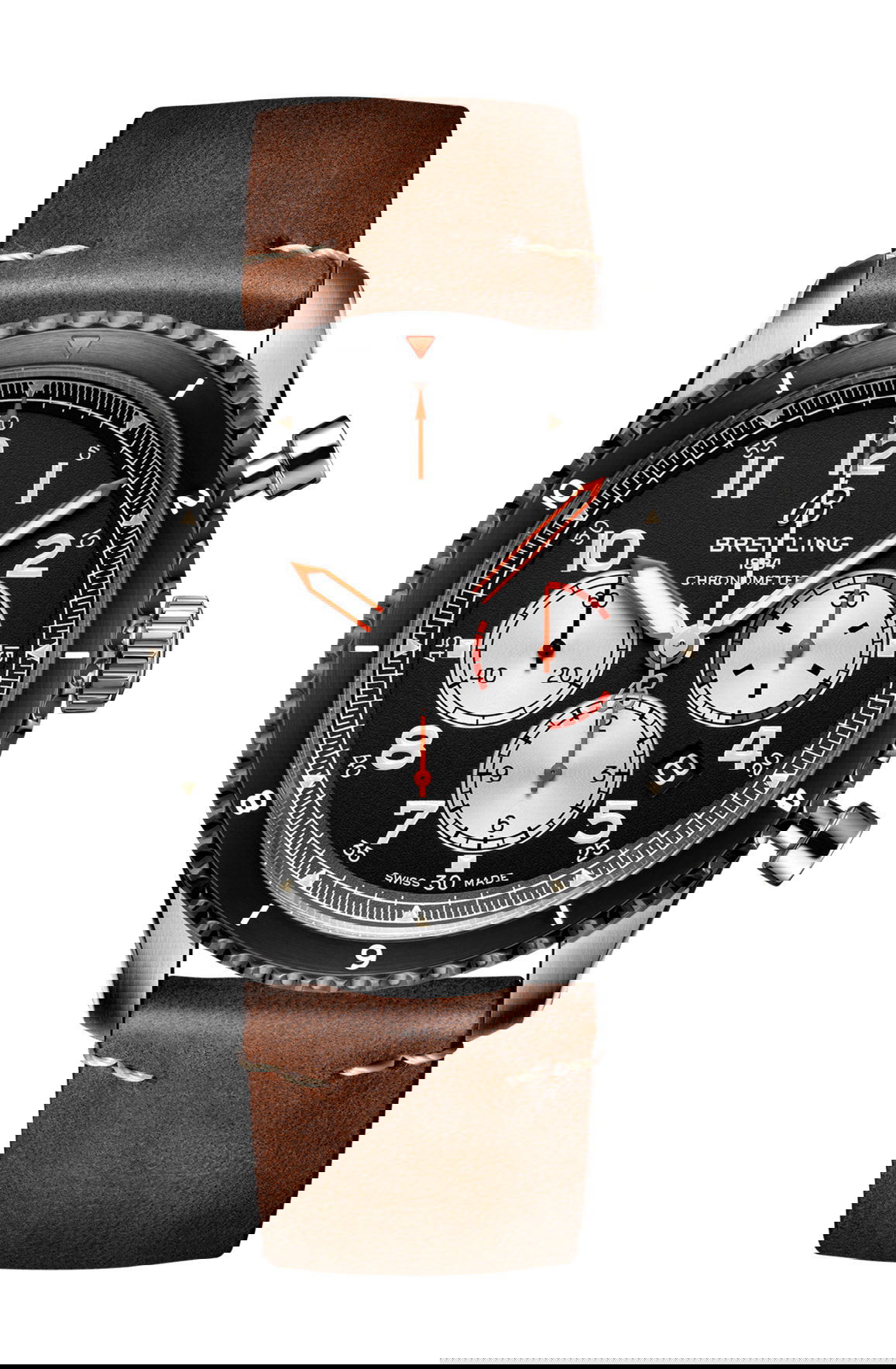 Breitling Aviator 8 B01 Chronograph 43 Mosquito luxury timepiece - detailed view