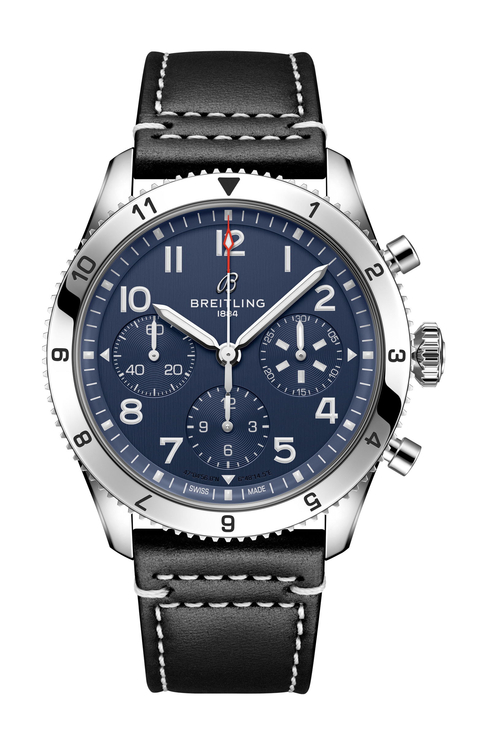 Breitling Classic AVI Chronograph 42 Curtiss Warhawk luxury timepiece - detailed view