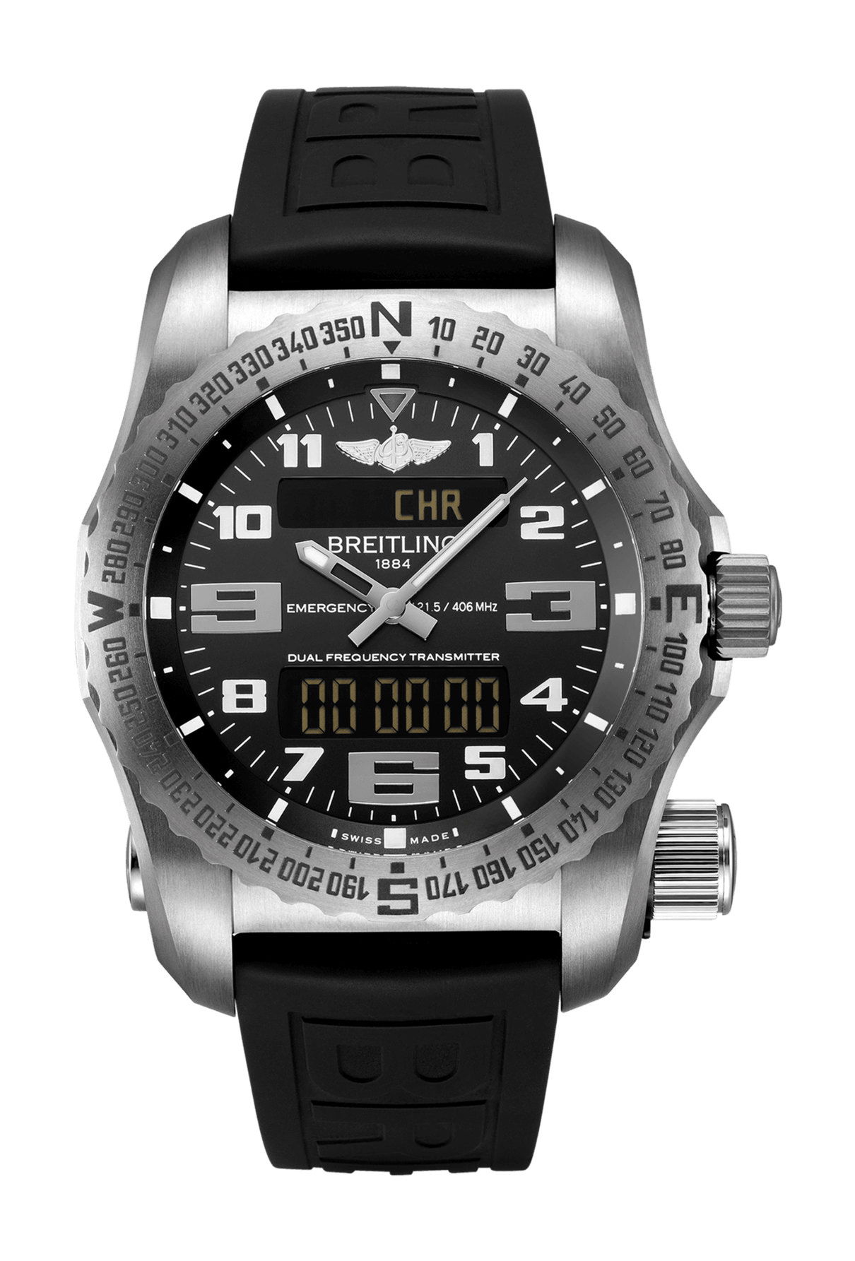 Breitling Emergency luxury timepiece - detailed view