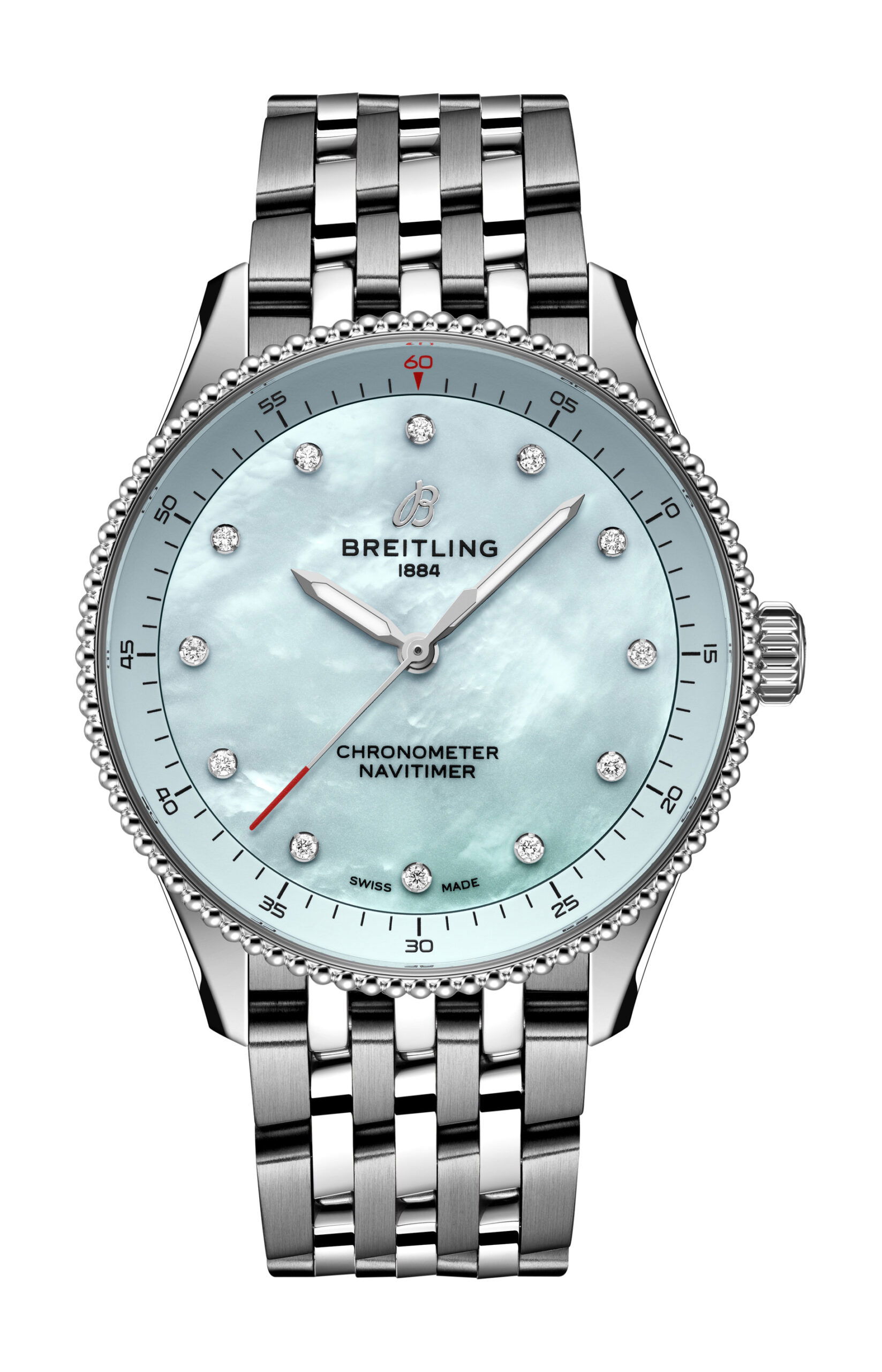 Breitling Navitimer 32 luxury timepiece - detailed view