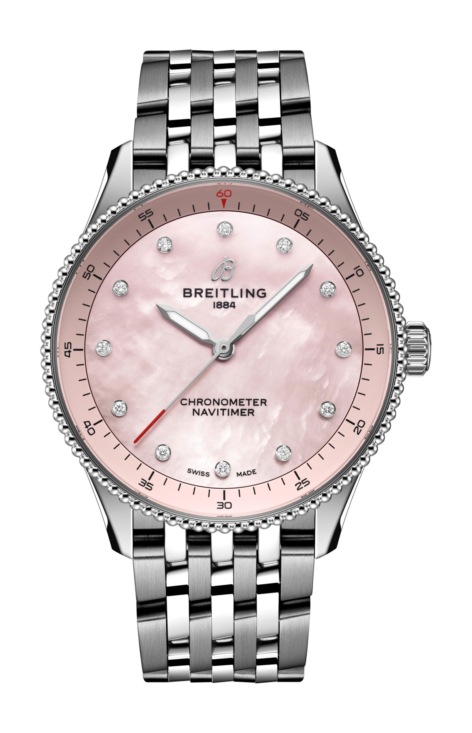 Breitling Navitimer 32 luxury timepiece - detailed view