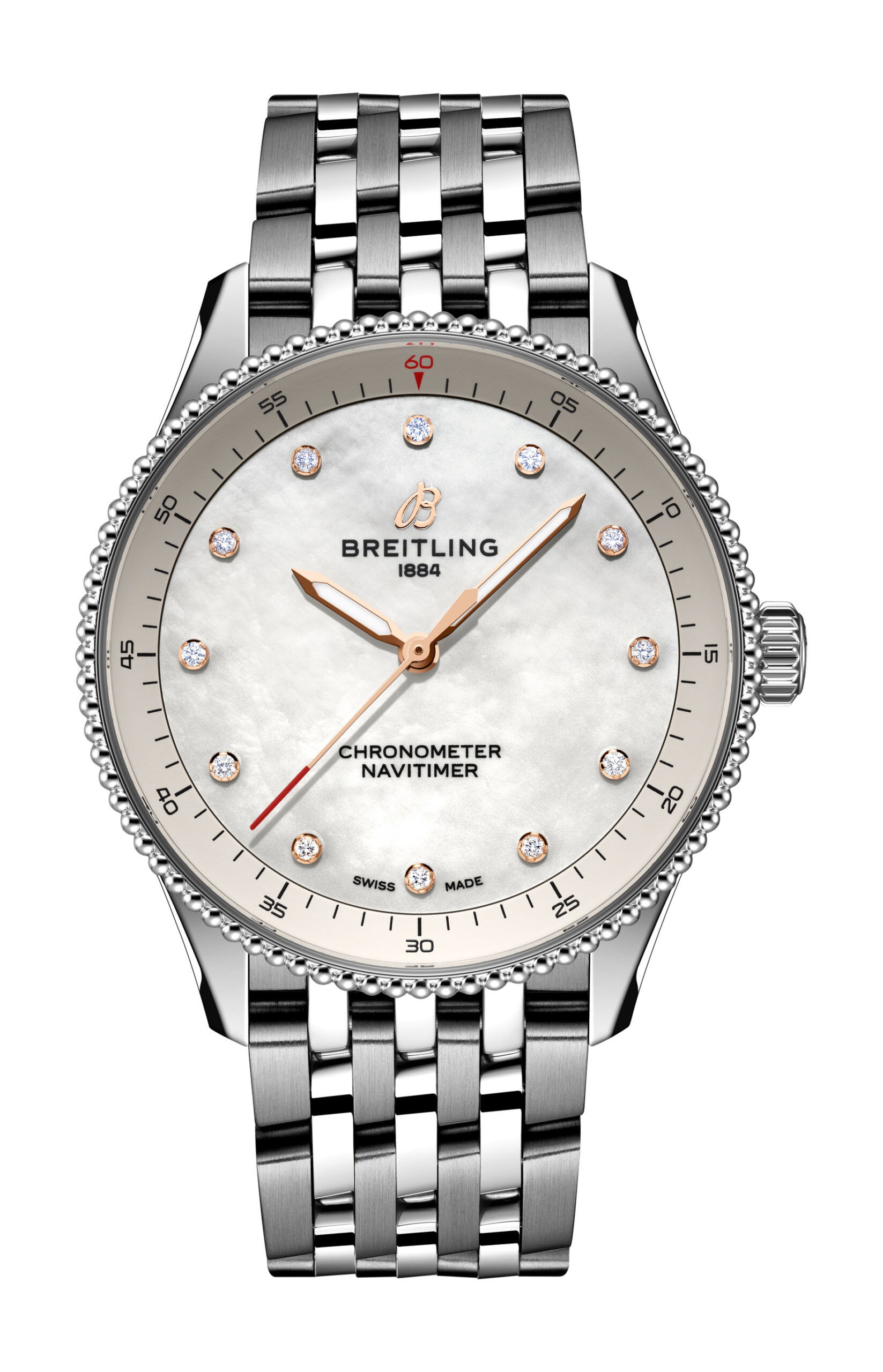 Breitling Navitimer 32 luxury timepiece - detailed view