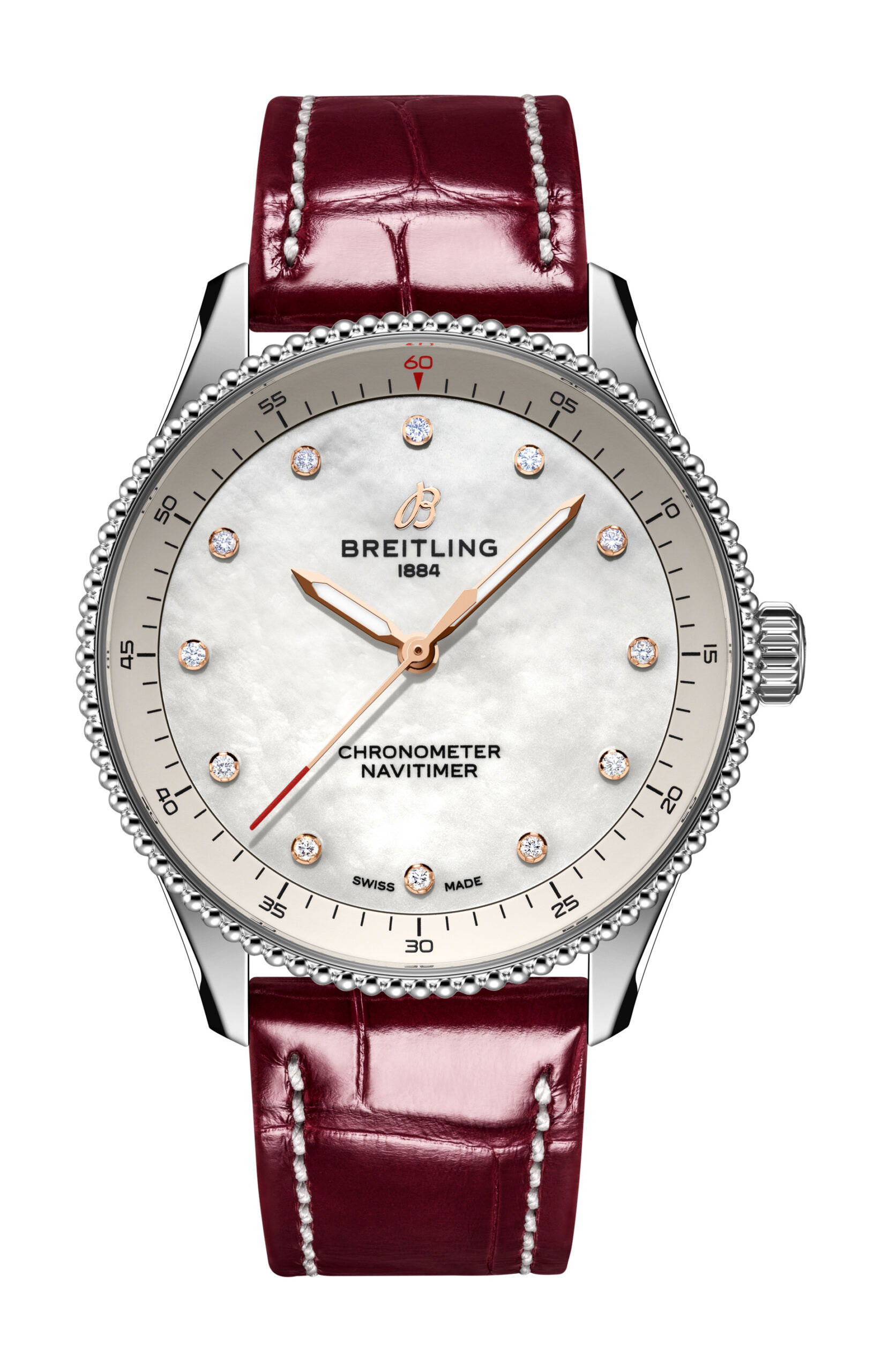 Breitling Navitimer 32 luxury timepiece - detailed view