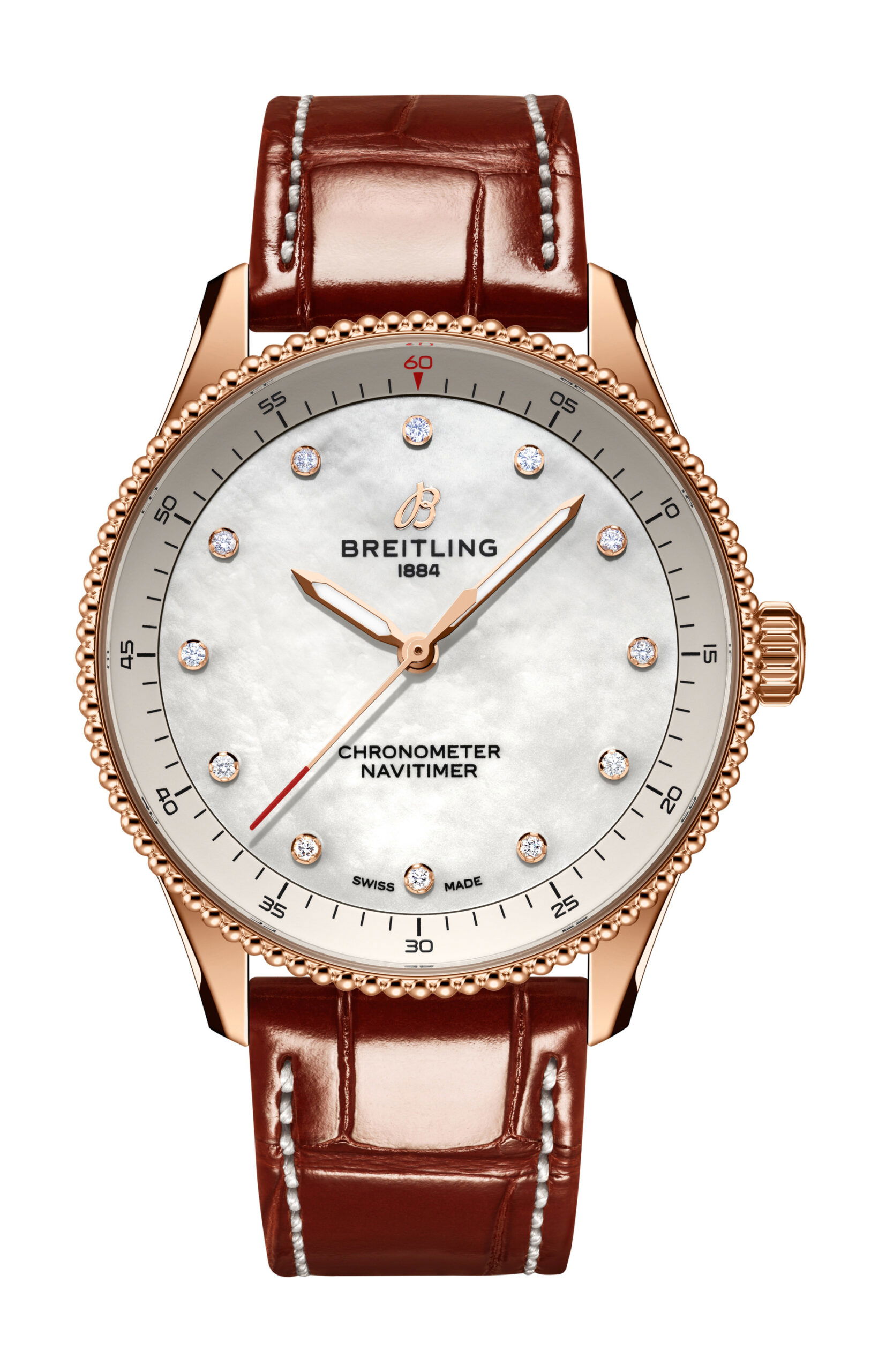 Breitling Navitimer 32 luxury timepiece - detailed view