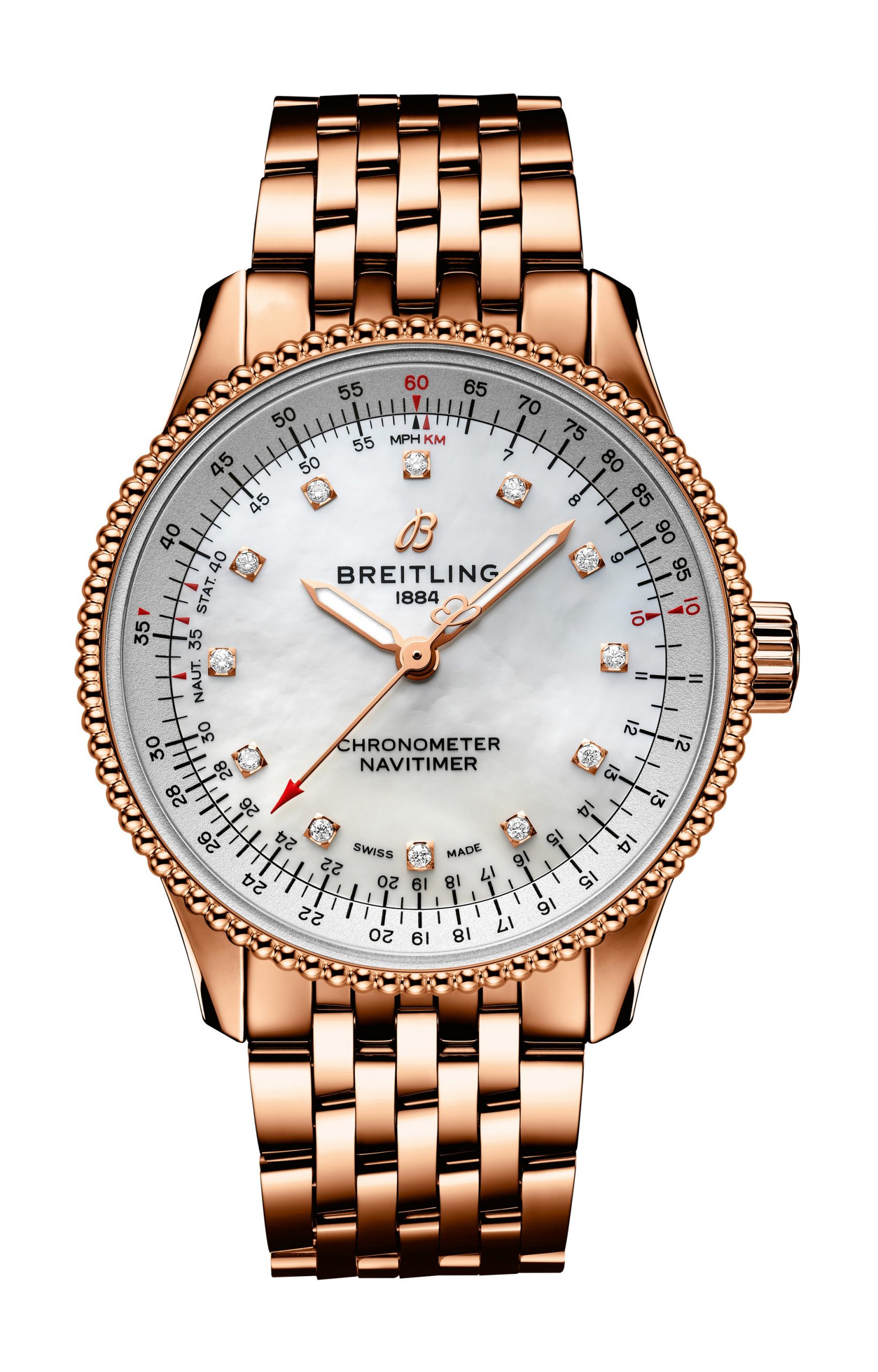 Breitling Navitimer Automatic 35 luxury timepiece - detailed view