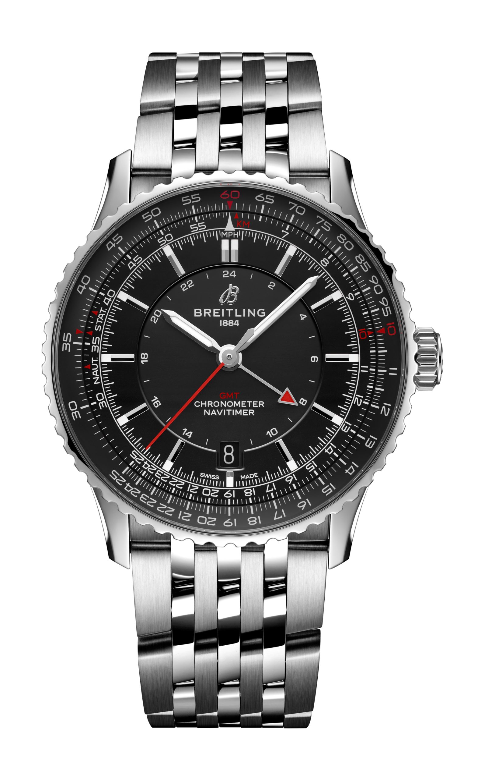 Breitling Navitimer Automatic GMT 41 luxury timepiece - detailed view