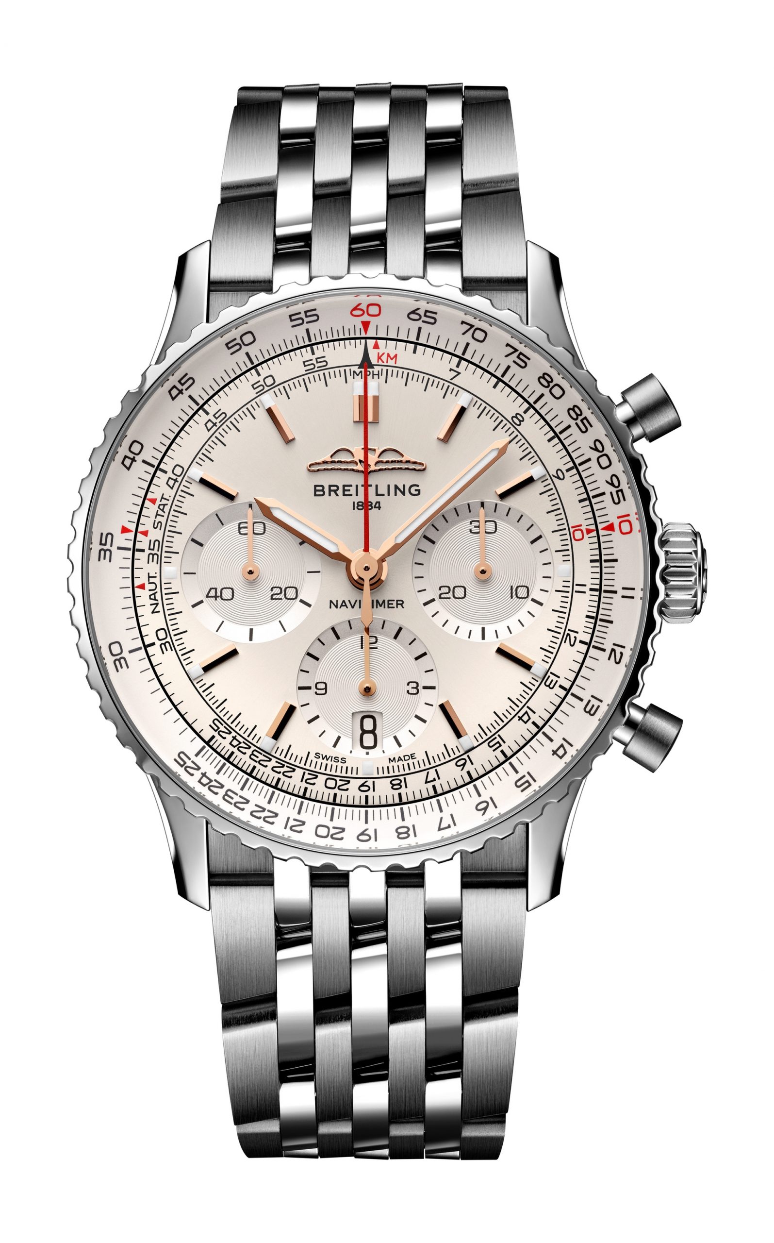Breitling Navitimer B01 Chronograph 41 luxury timepiece - detailed view