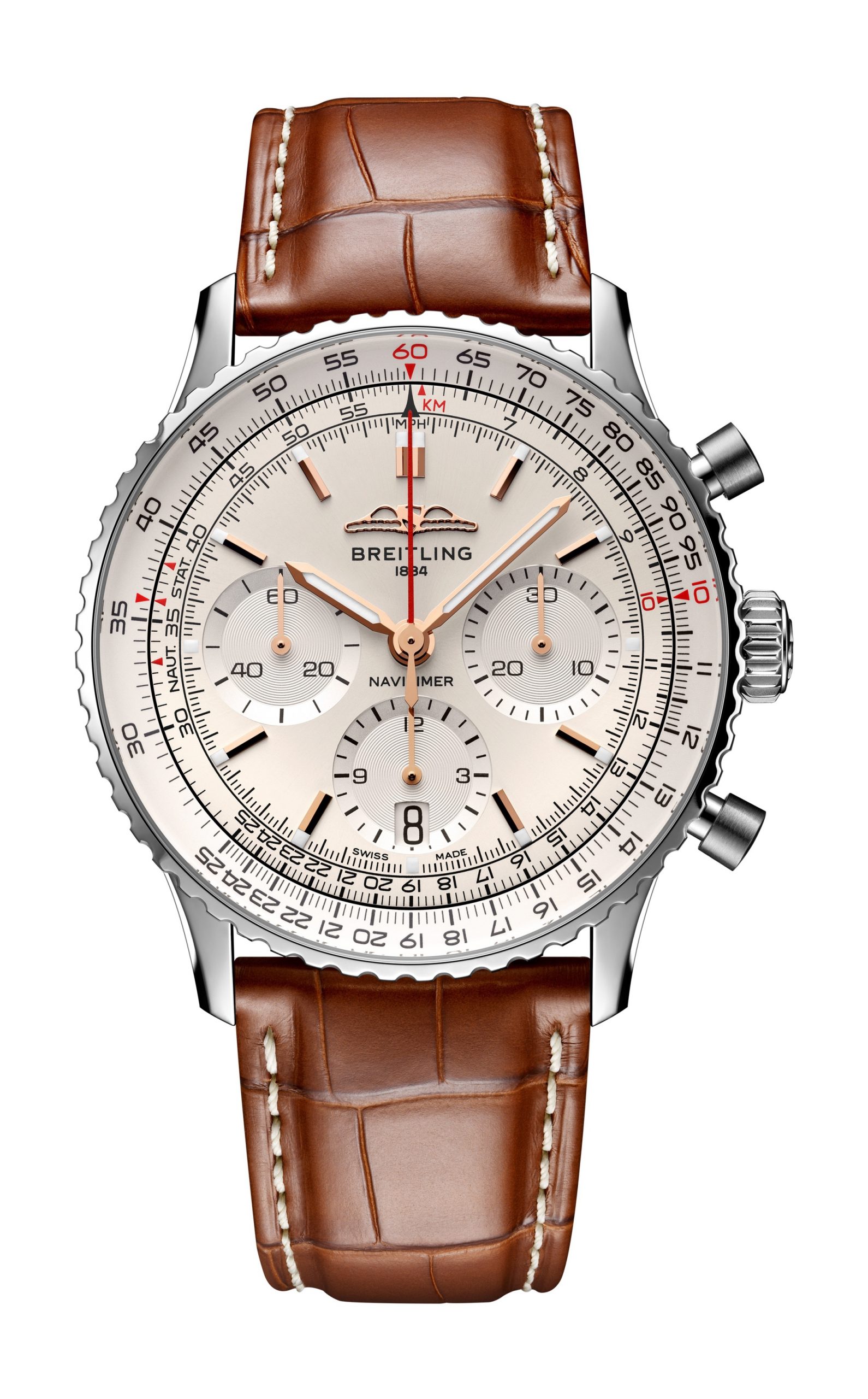 Breitling Navitimer B01 Chronograph 41 luxury timepiece - detailed view