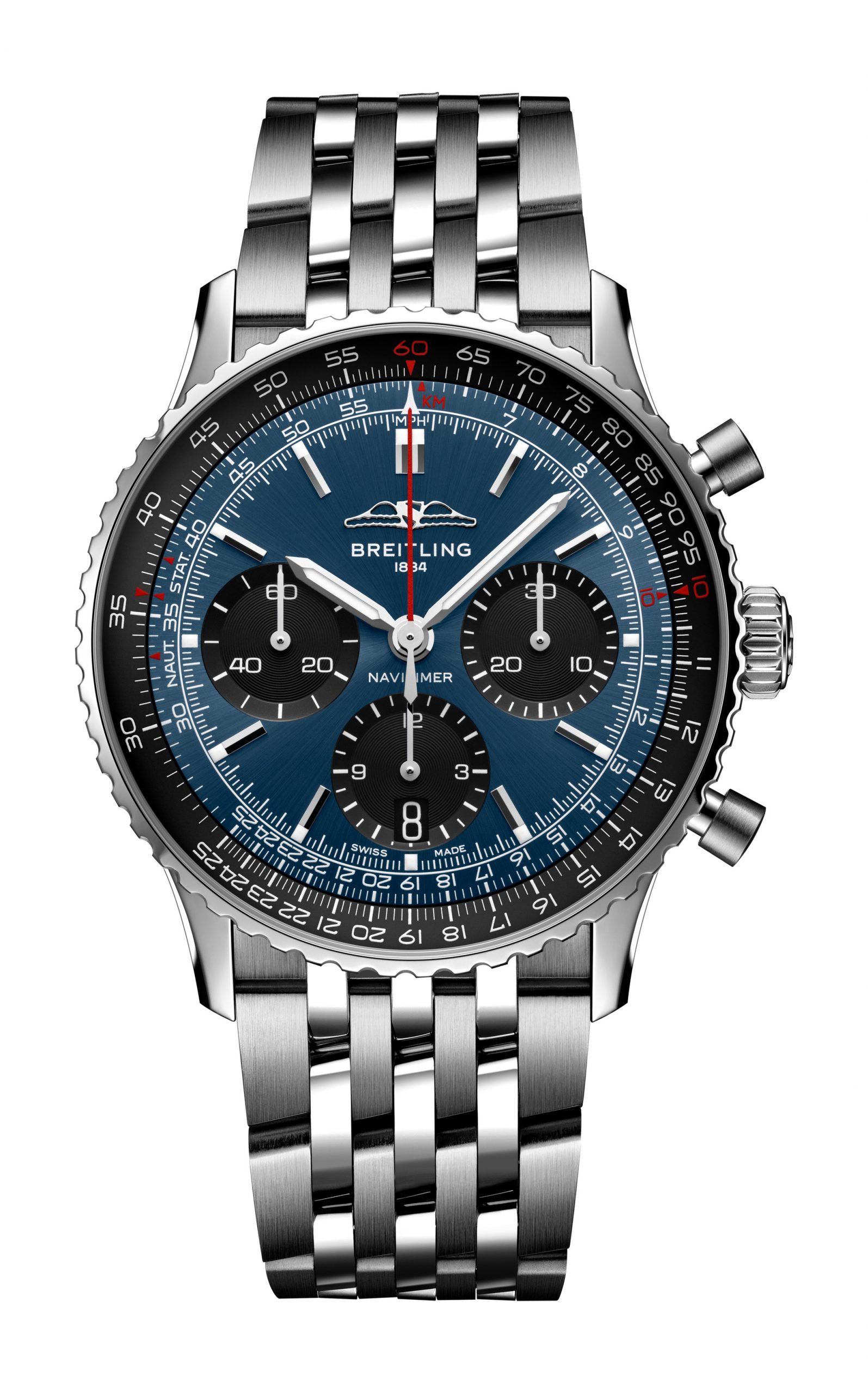 Breitling Navitimer B01 Chronograph 41 luxury timepiece - detailed view