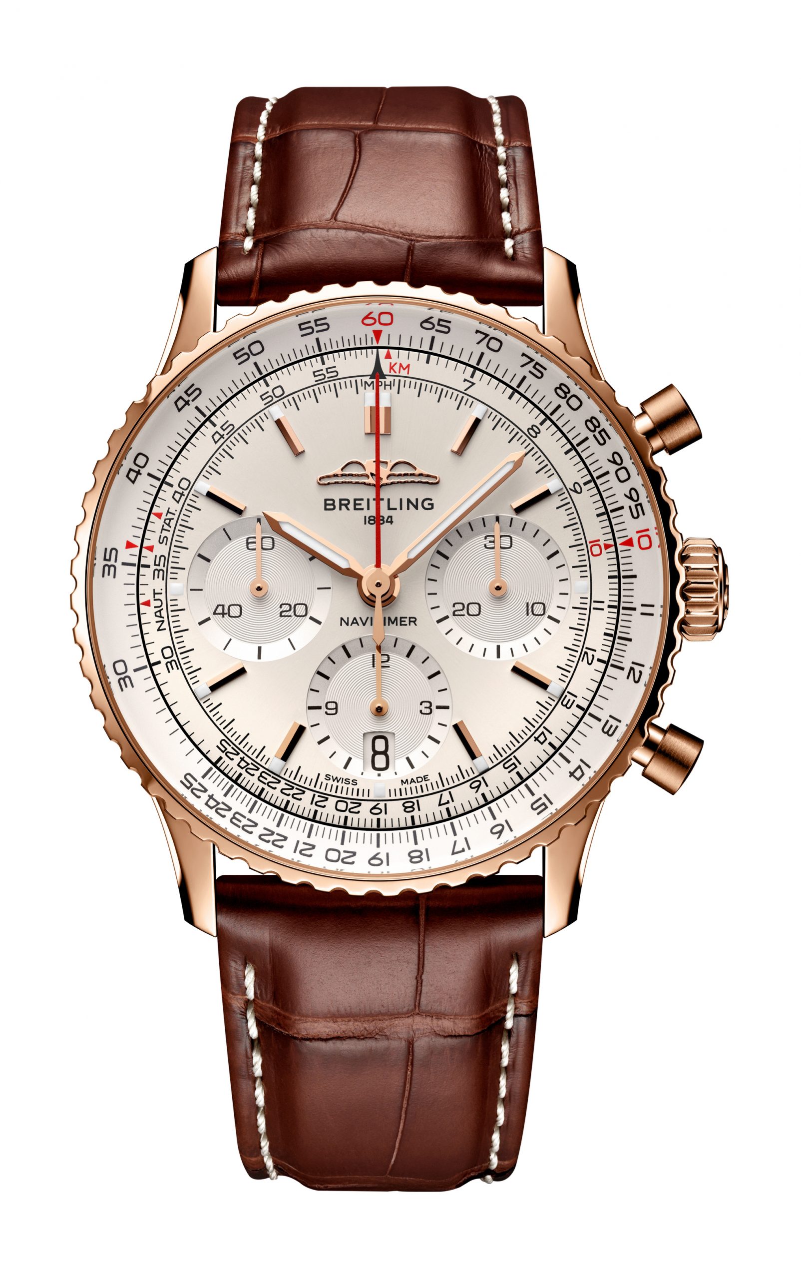 Breitling Navitimer B01 Chronograph 41 luxury timepiece - detailed view