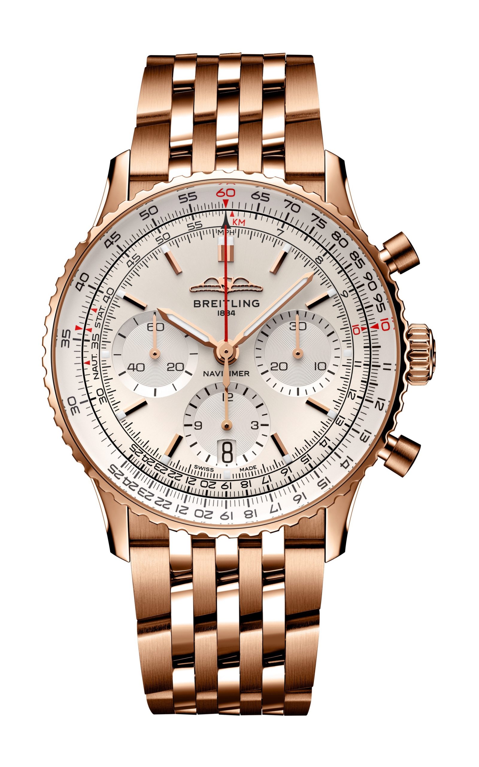 Breitling Navitimer B01 Chronograph 41 luxury timepiece - detailed view