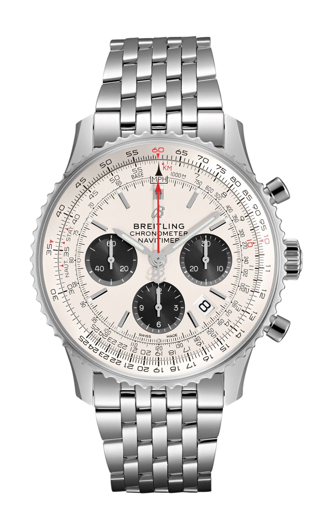 Breitling Navitimer B01 Chronograph 43 luxury timepiece - detailed view
