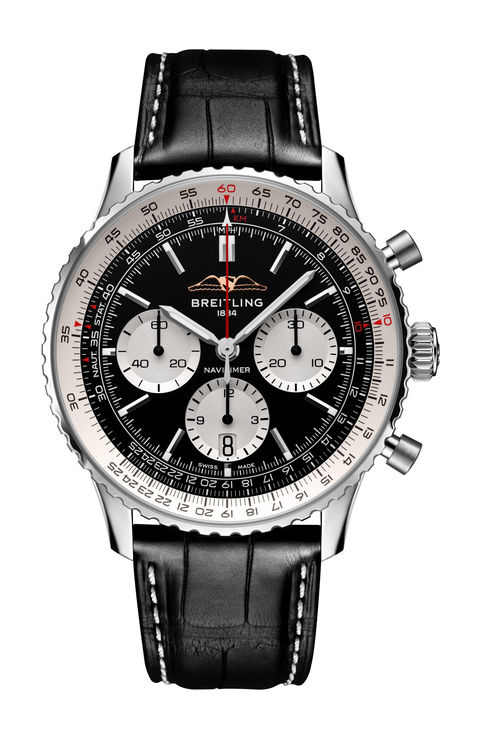 Breitling Navitimer B01 Chronograph 43 luxury timepiece - detailed view