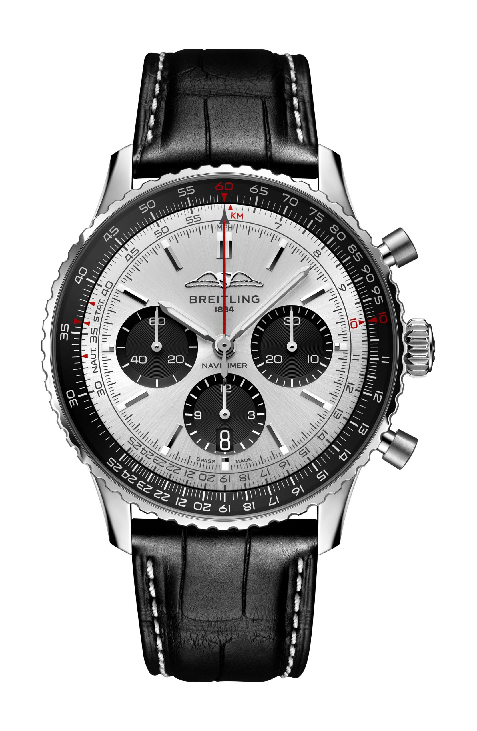 Breitling Navitimer B01 Chronograph 43 luxury timepiece - detailed view