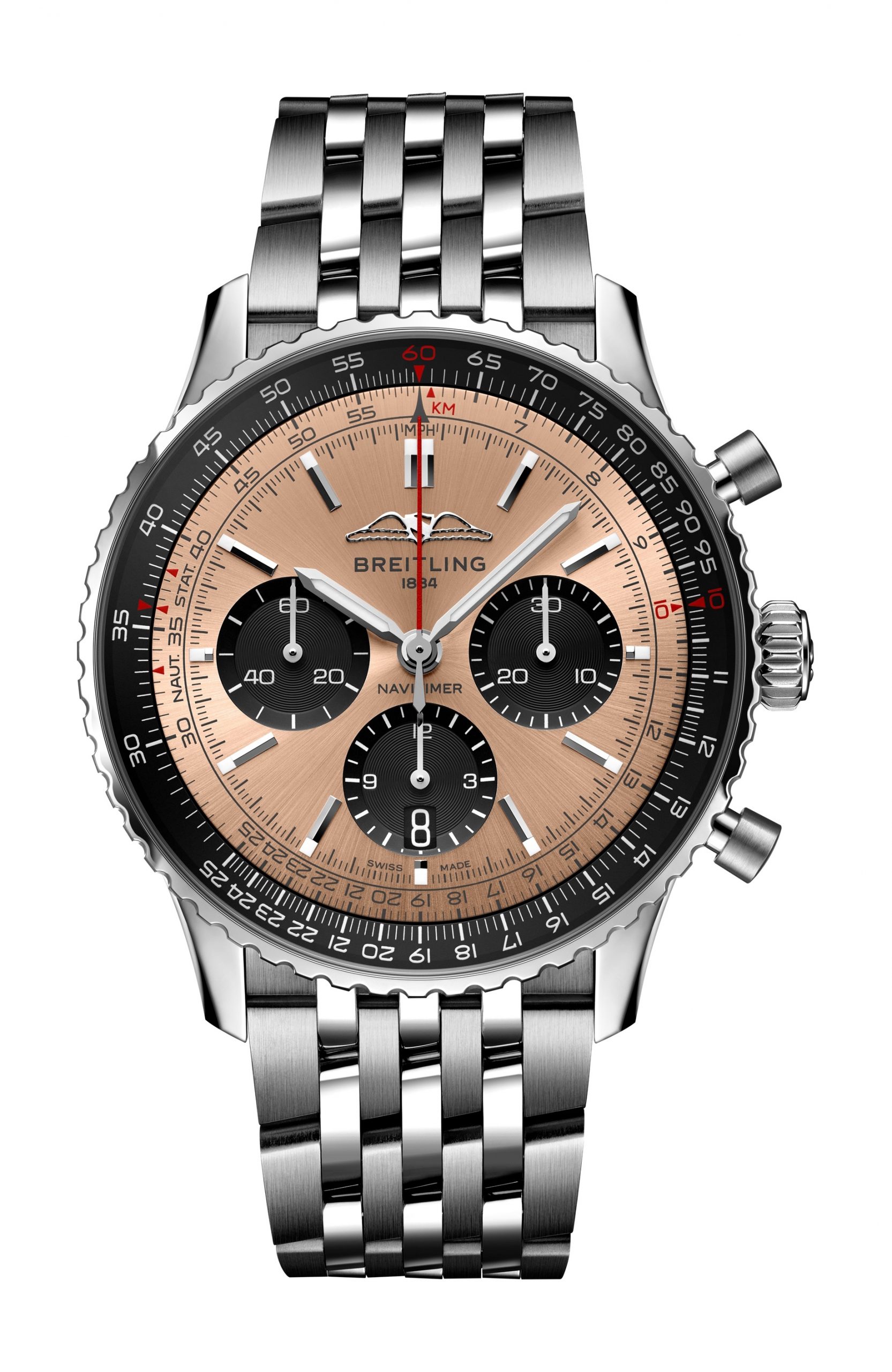 Breitling Navitimer B01 Chronograph 43 luxury timepiece - detailed view