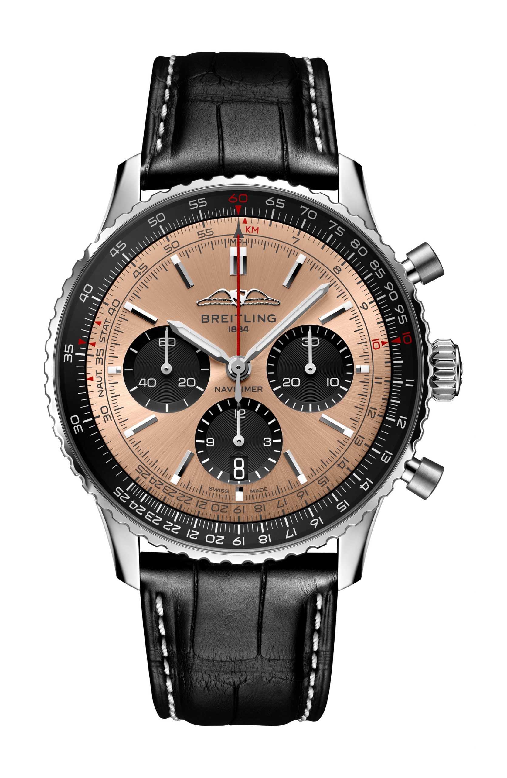 Breitling Navitimer B01 Chronograph 43 luxury timepiece - detailed view