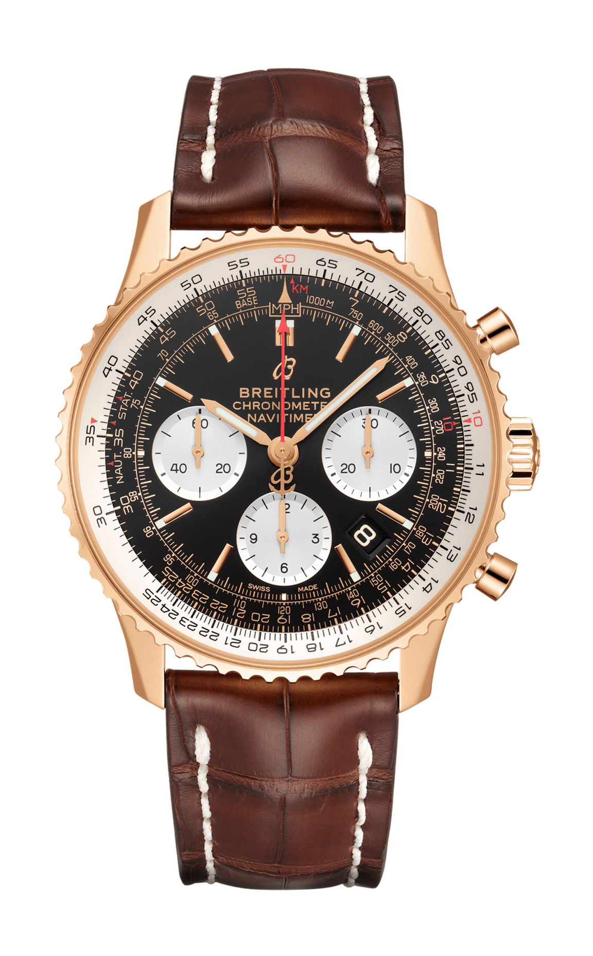 Breitling Navitimer B01 Chronograph 43 luxury timepiece - detailed view